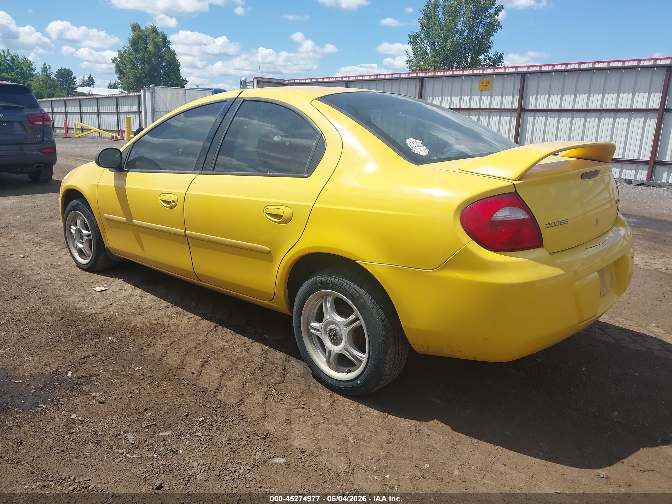 2003 Dodge Neon Sxt Yellow vin: 1B3ES56C73D124070