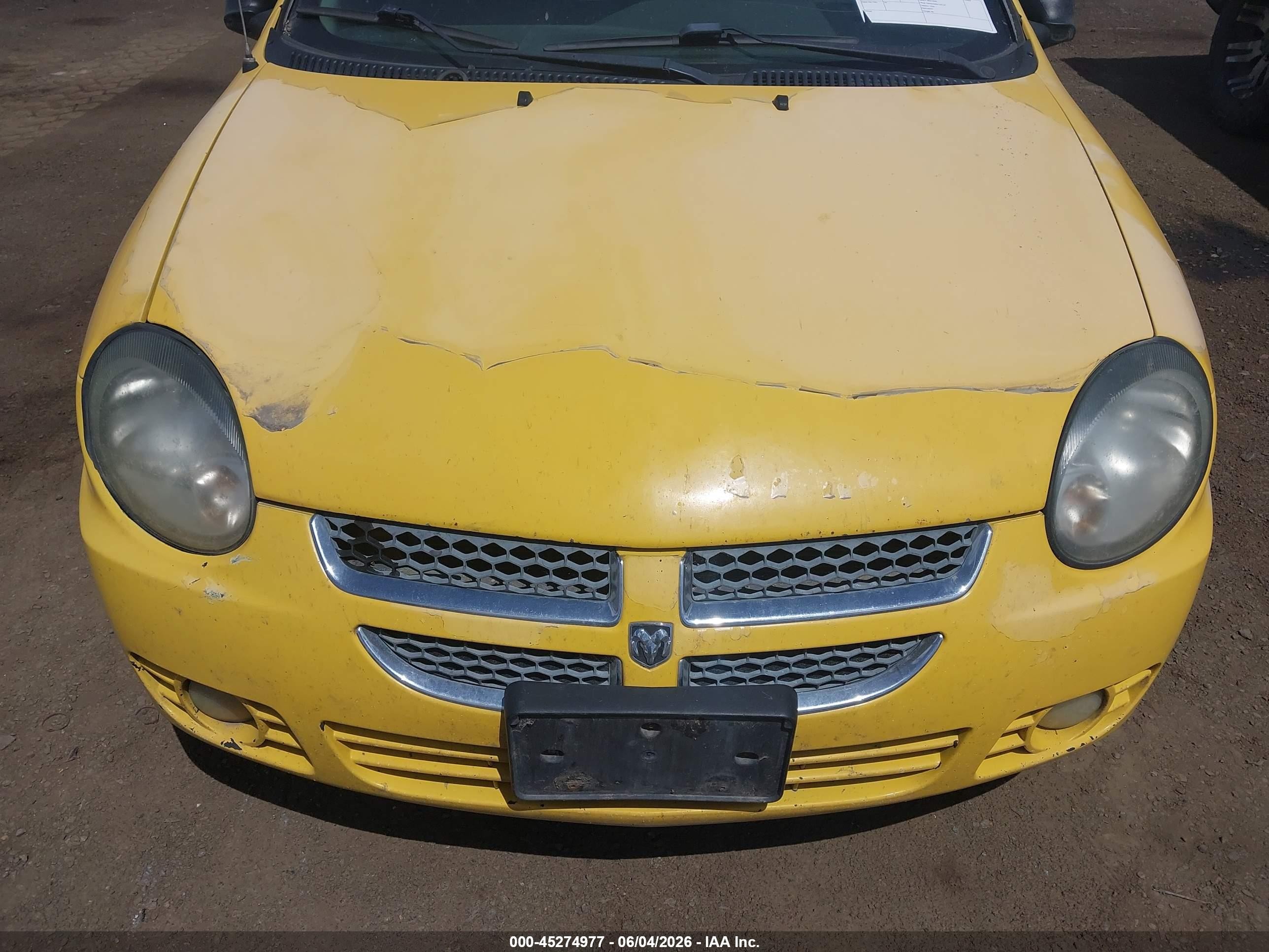 2003 Dodge Neon Sxt Yellow vin: 1B3ES56C73D124070