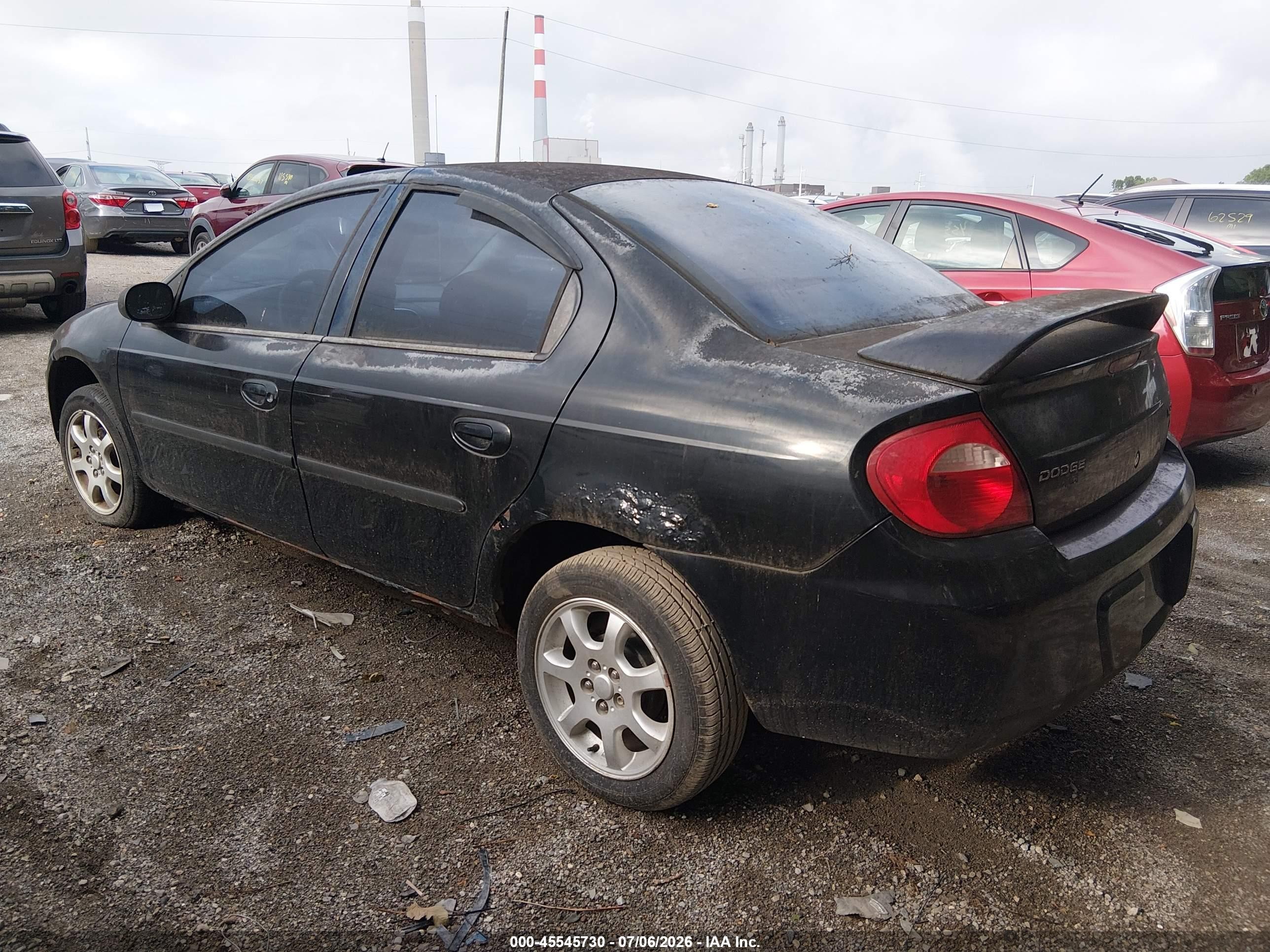 2004 Dodge Neon Sxt Black vin: 1B3ES56C74D629205