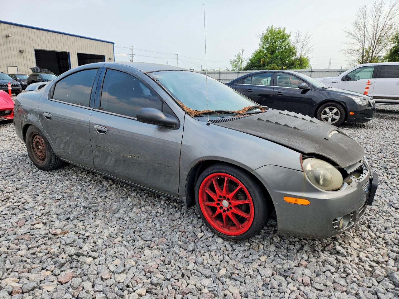 2005 Dodge Neon Sxt Gray vin: 1B3ES56C75D186927