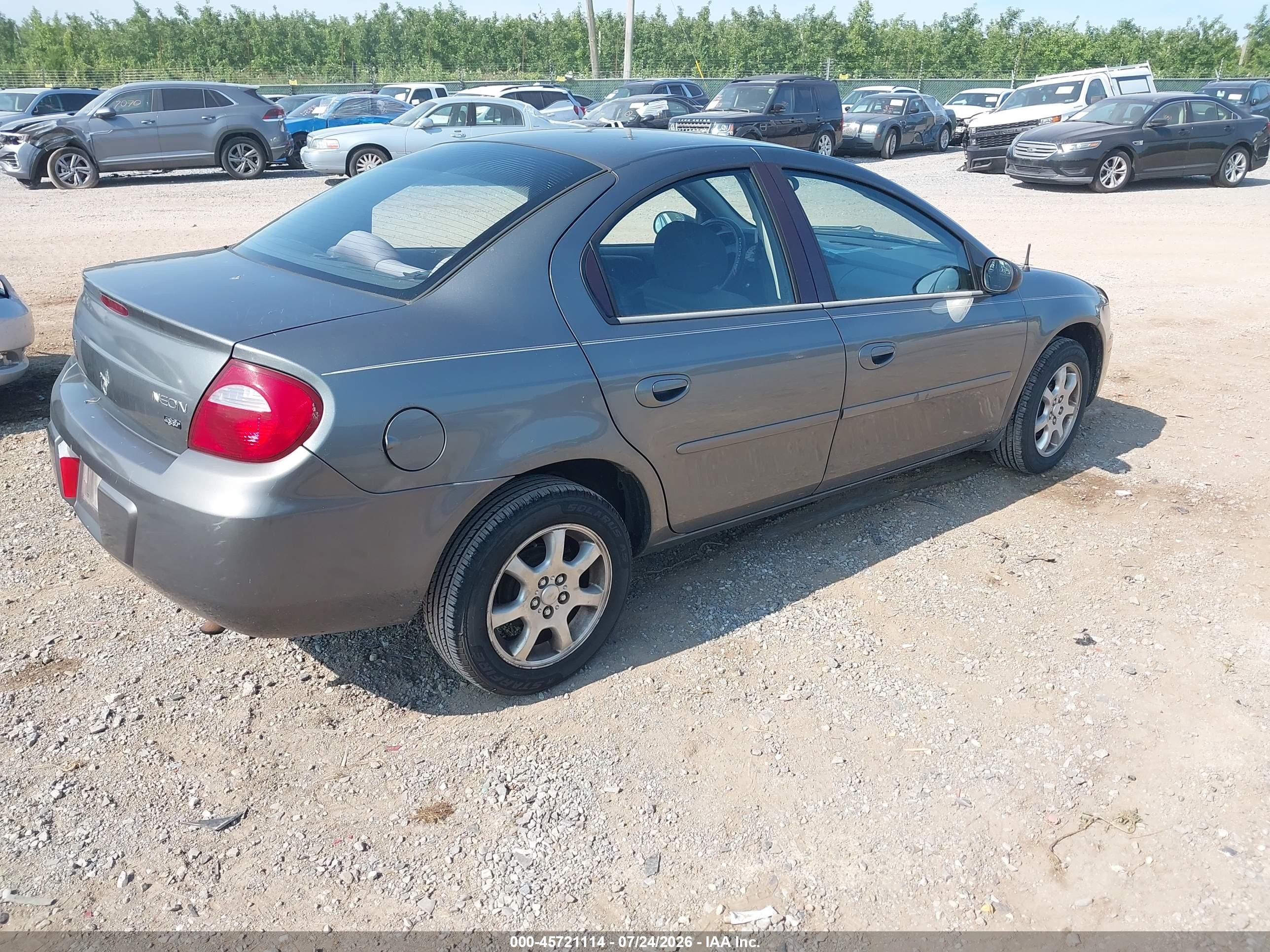 2005 Dodge Neon Sxt Gray vin: 1B3ES56C75D243143