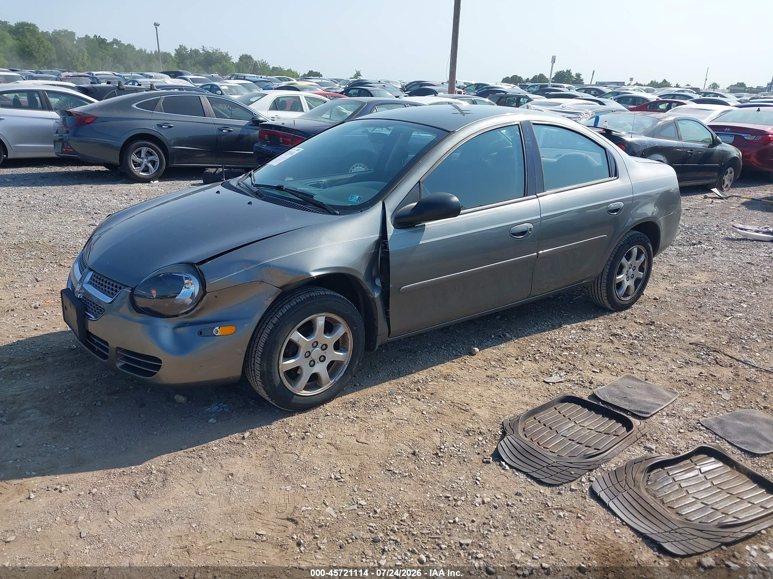 2005 Dodge Neon Sxt Gray vin: 1B3ES56C75D243143