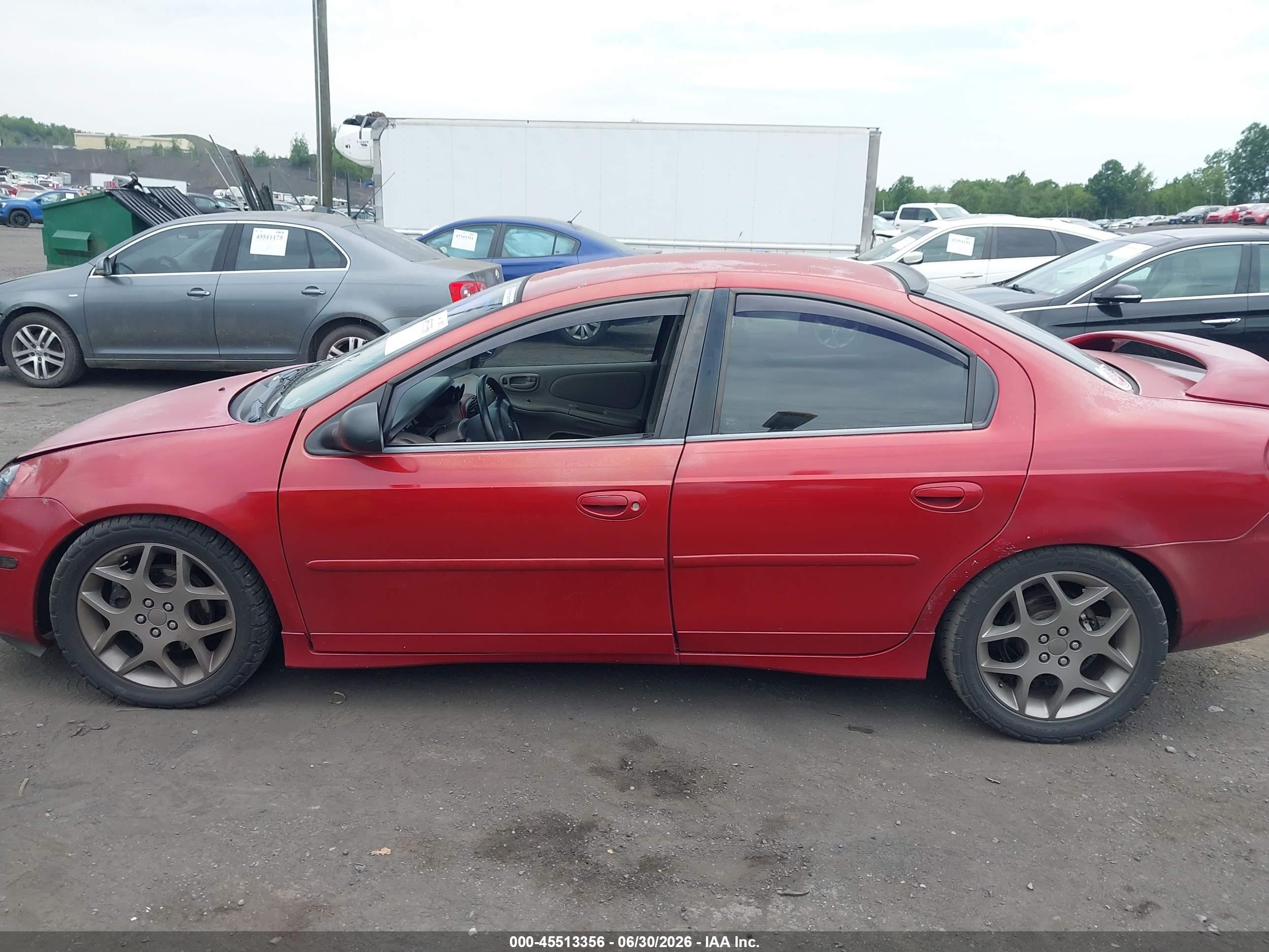 2005 Dodge Neon Sxt Red vin: 1B3ES56C75D278880