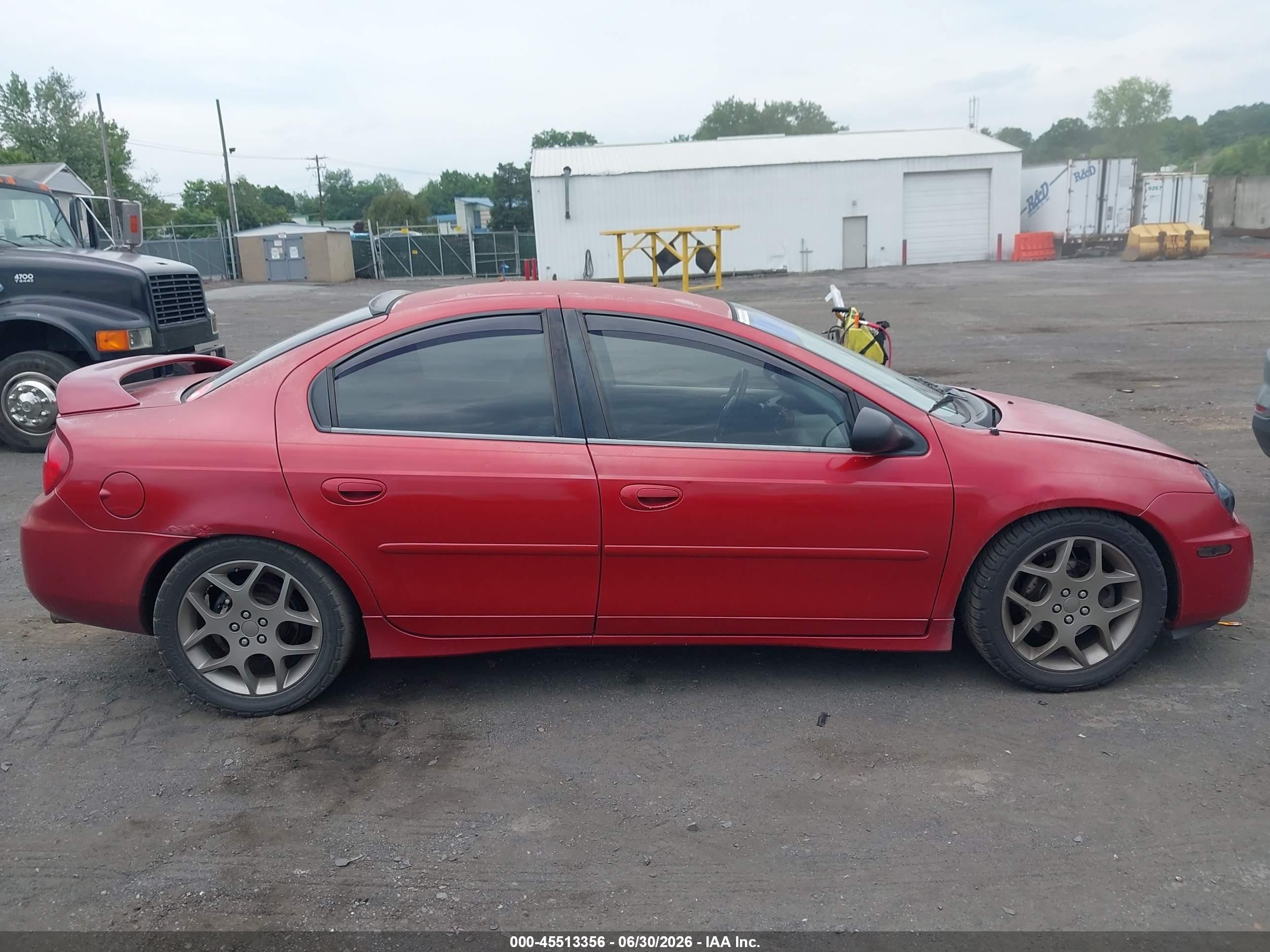 2005 Dodge Neon Sxt Red vin: 1B3ES56C75D278880