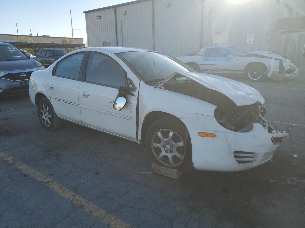 2005 Dodge Neon Sxt White vin: 1B3ES56C85D150650