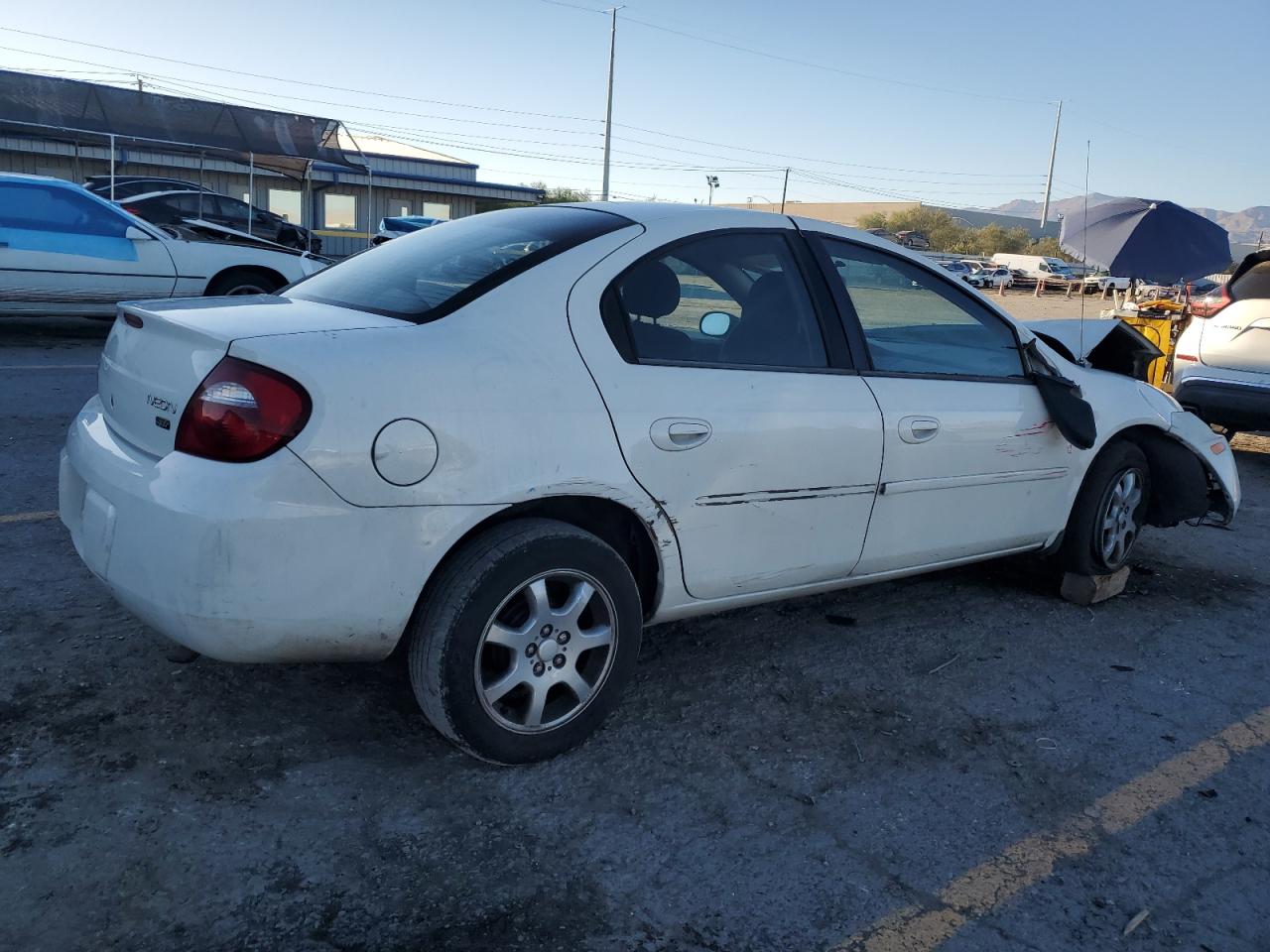 2005 Dodge Neon Sxt White vin: 1B3ES56C85D150650