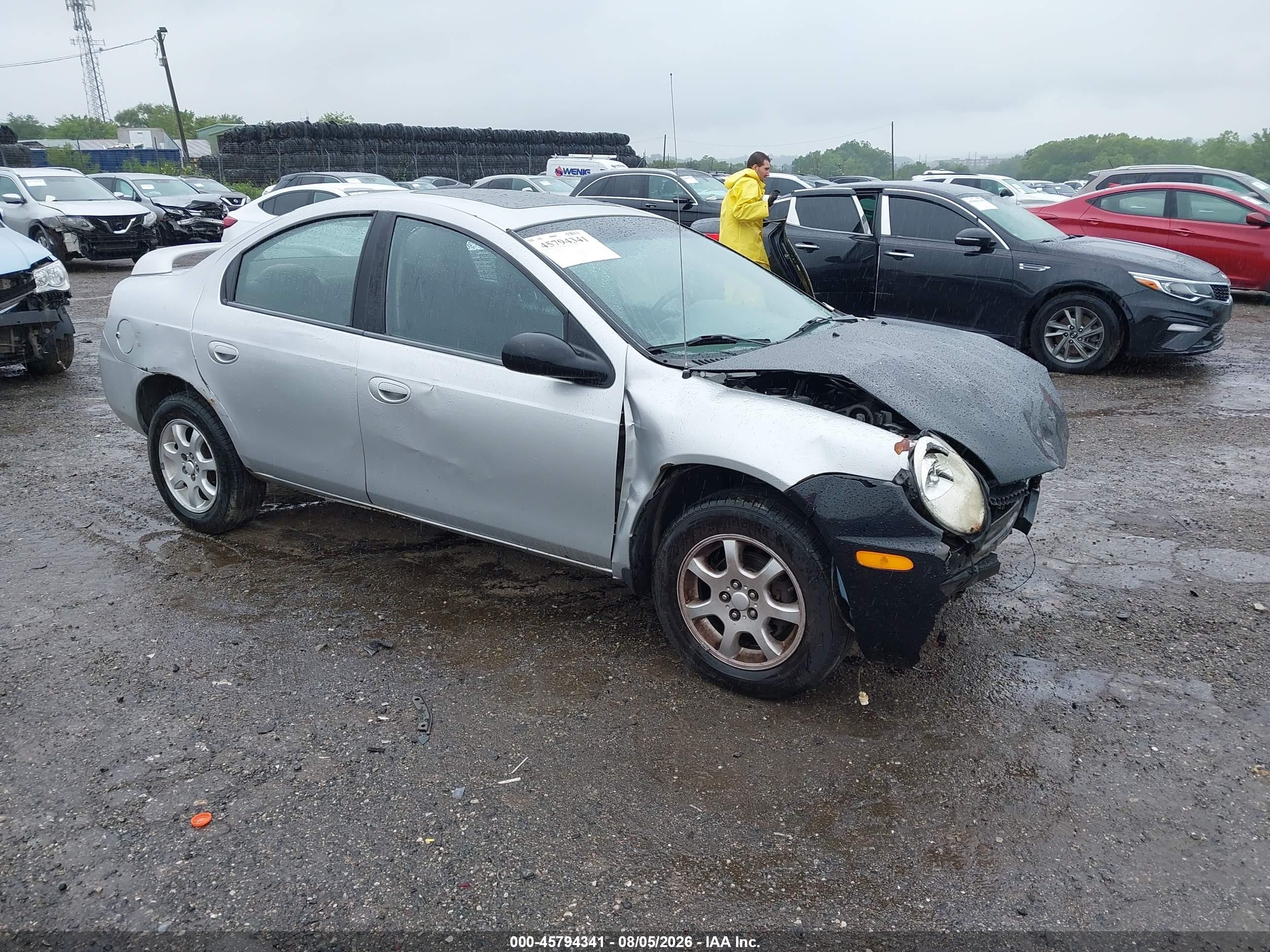 2005 Dodge Neon Sxt Серебряный vin: 1B3ES56C85D251994