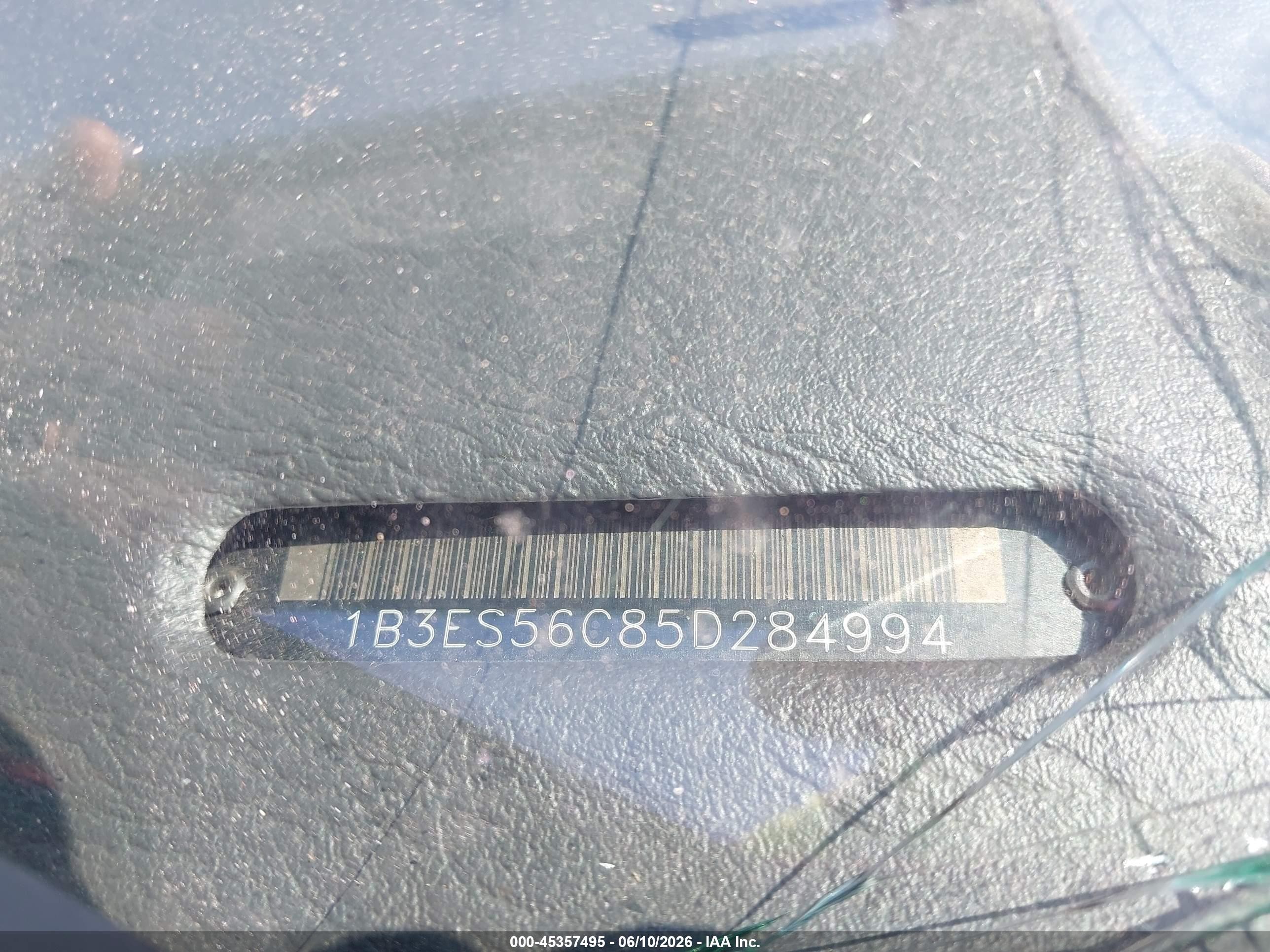 2005 Dodge Neon Sxt Red vin: 1B3ES56C85D284994