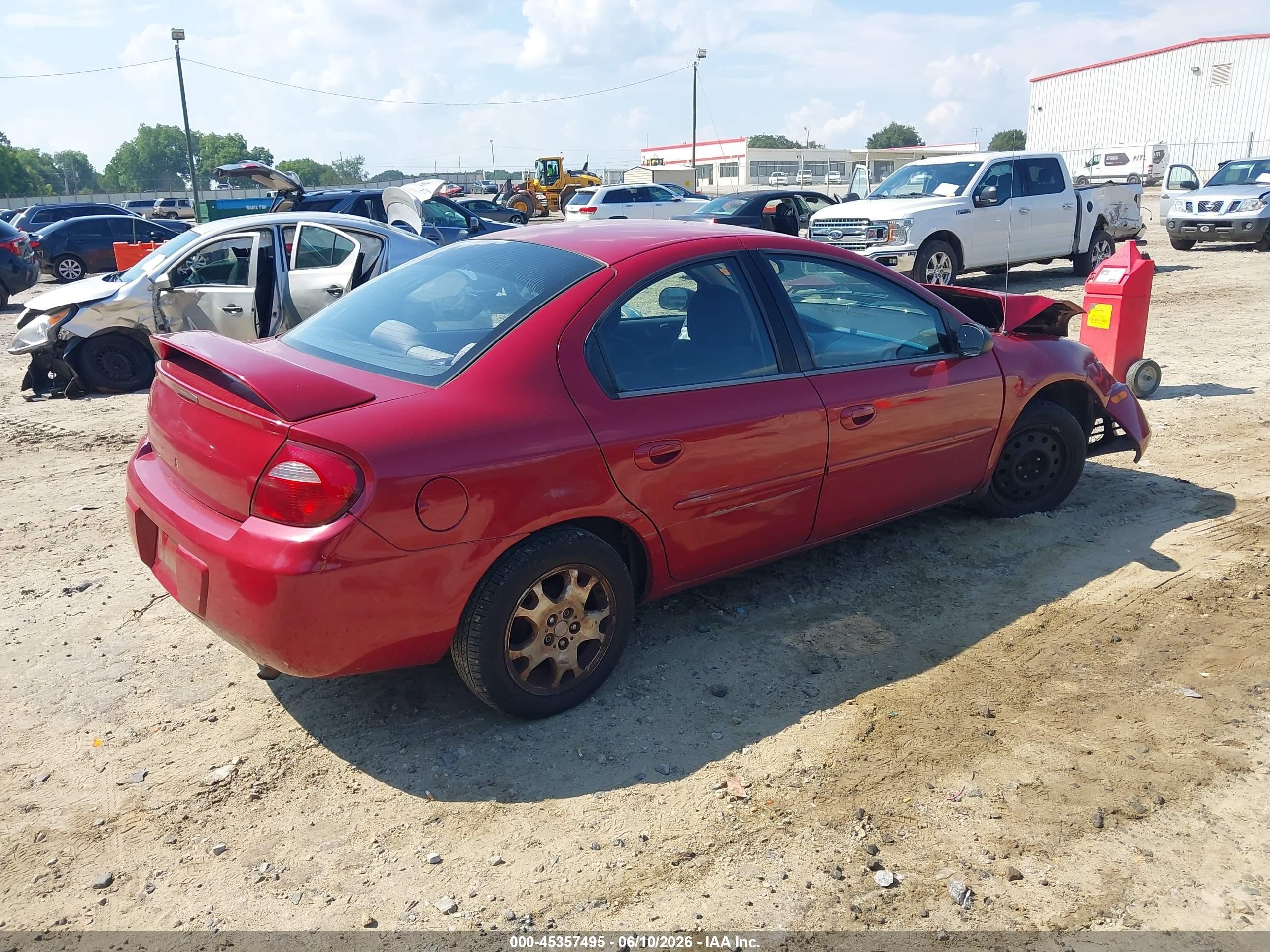 2005 Dodge Neon Sxt Red vin: 1B3ES56C85D284994