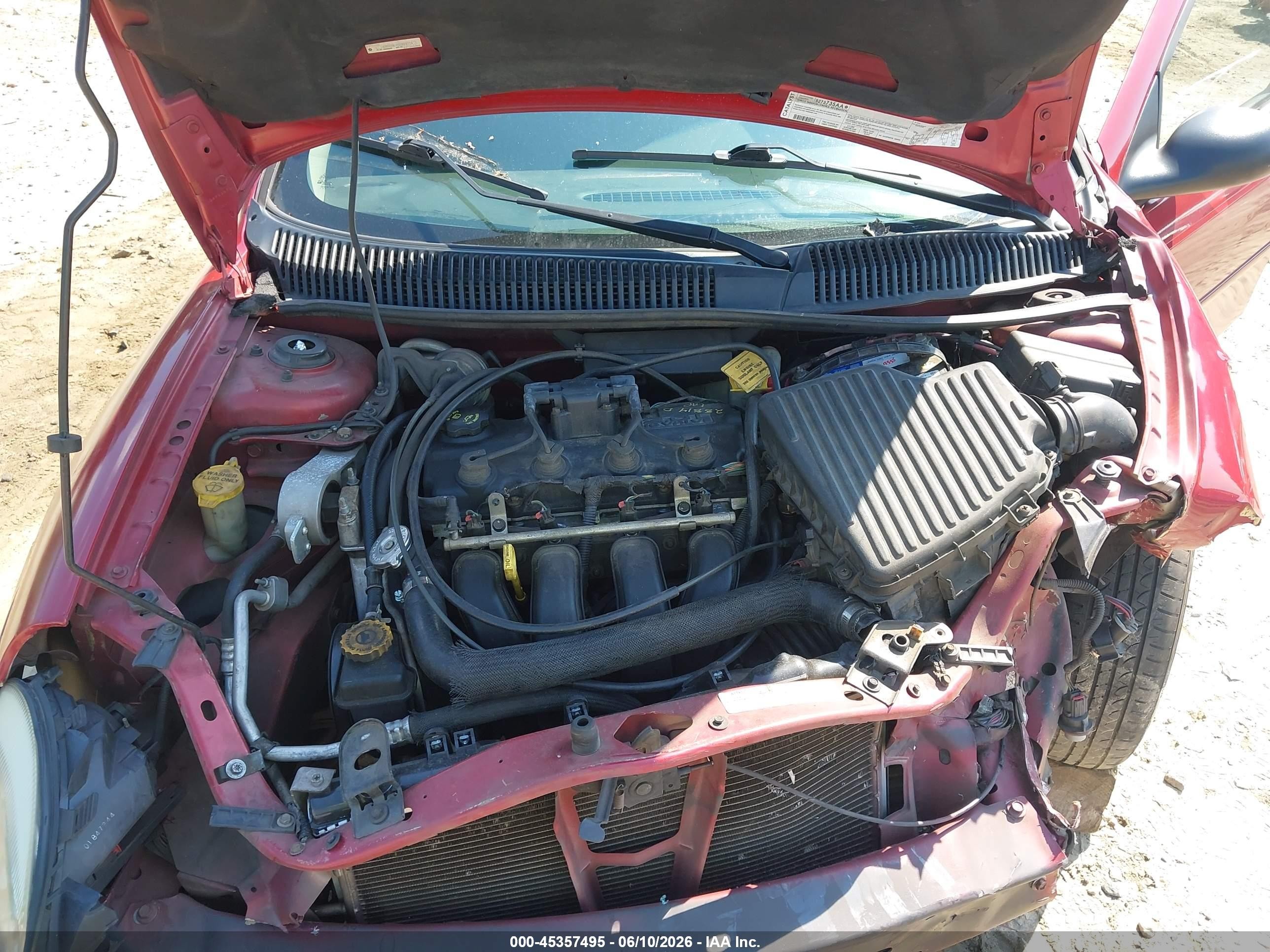 2005 Dodge Neon Sxt Red vin: 1B3ES56C85D284994
