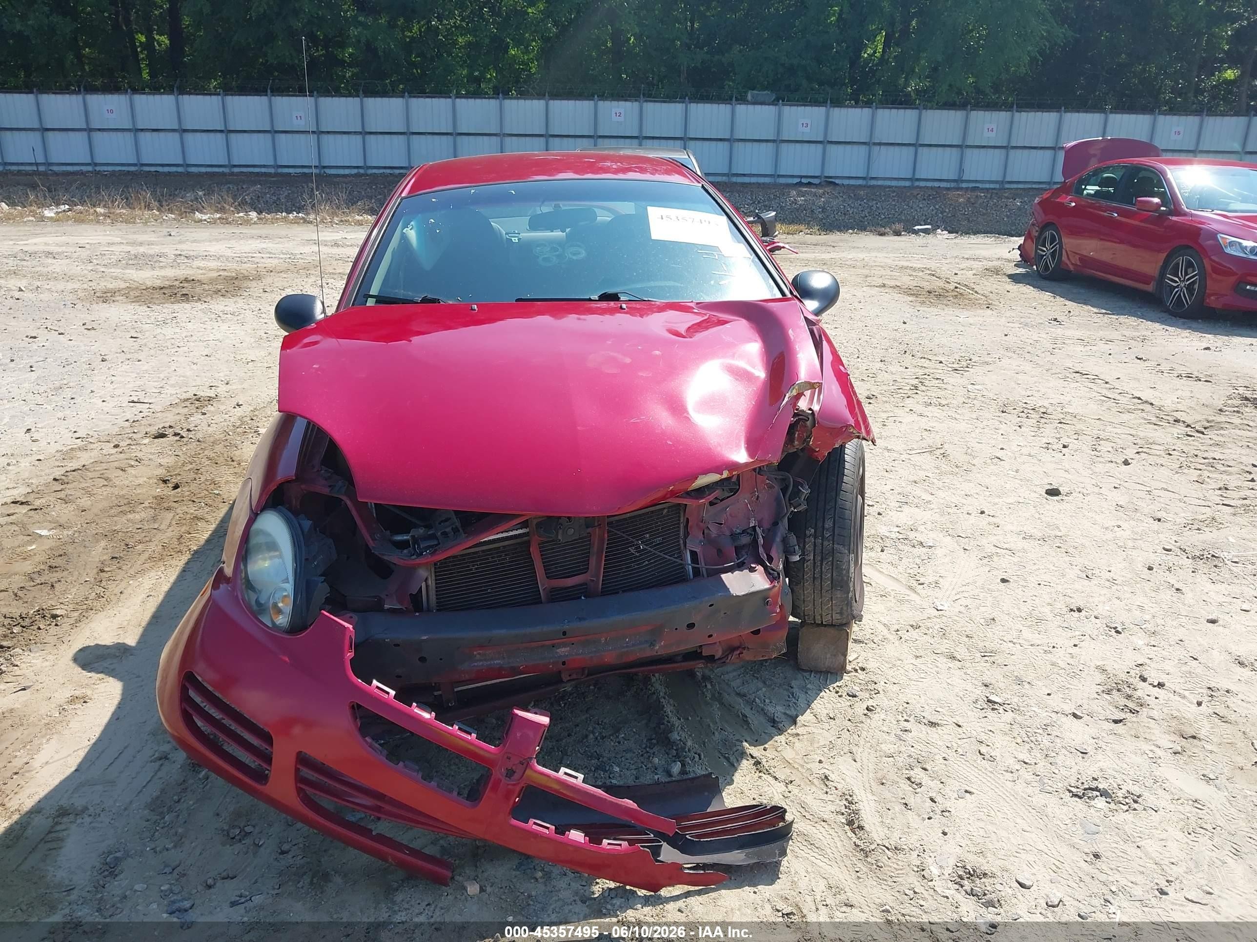 2005 Dodge Neon Sxt Red vin: 1B3ES56C85D284994