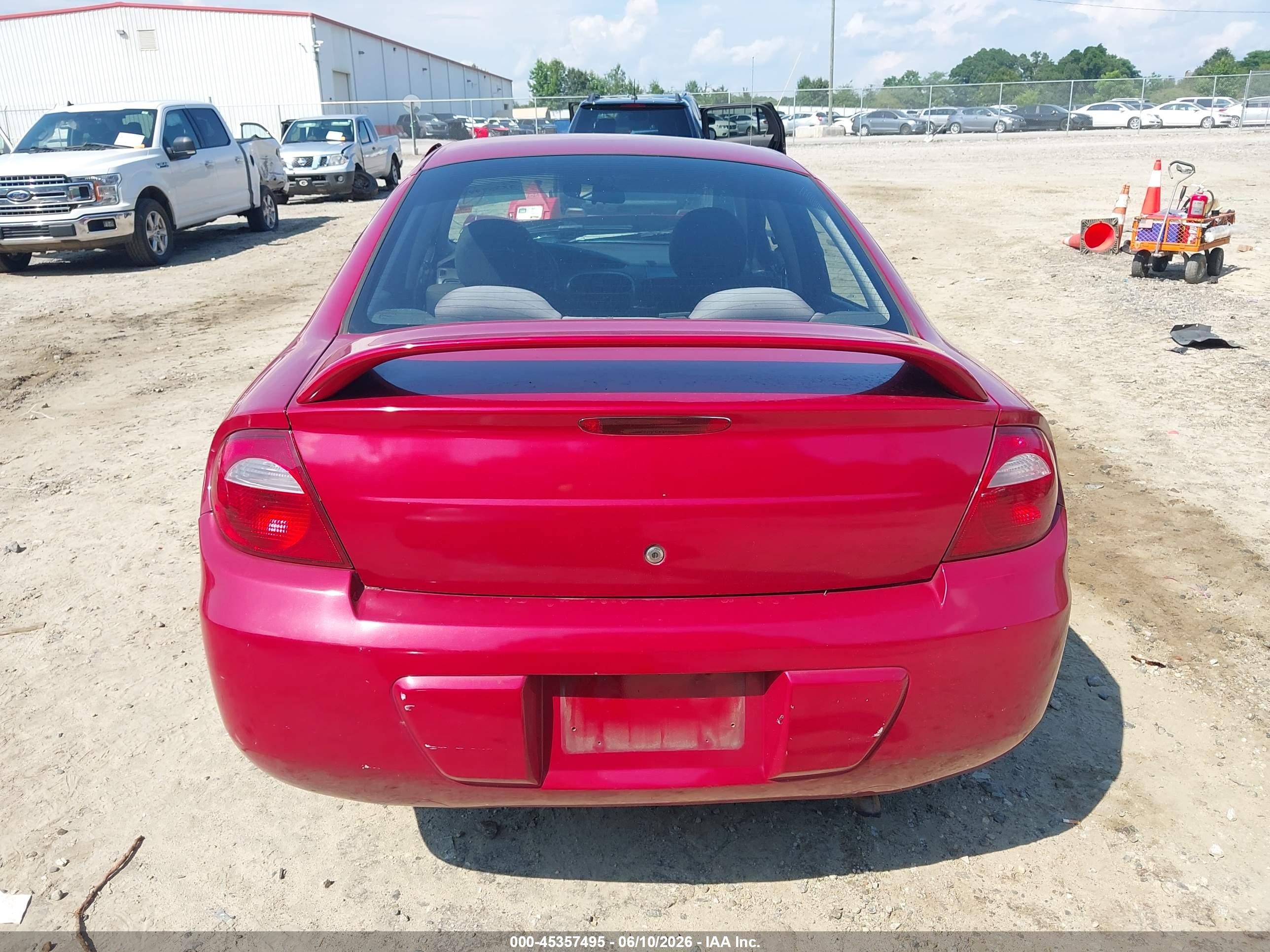 2005 Dodge Neon Sxt Red vin: 1B3ES56C85D284994