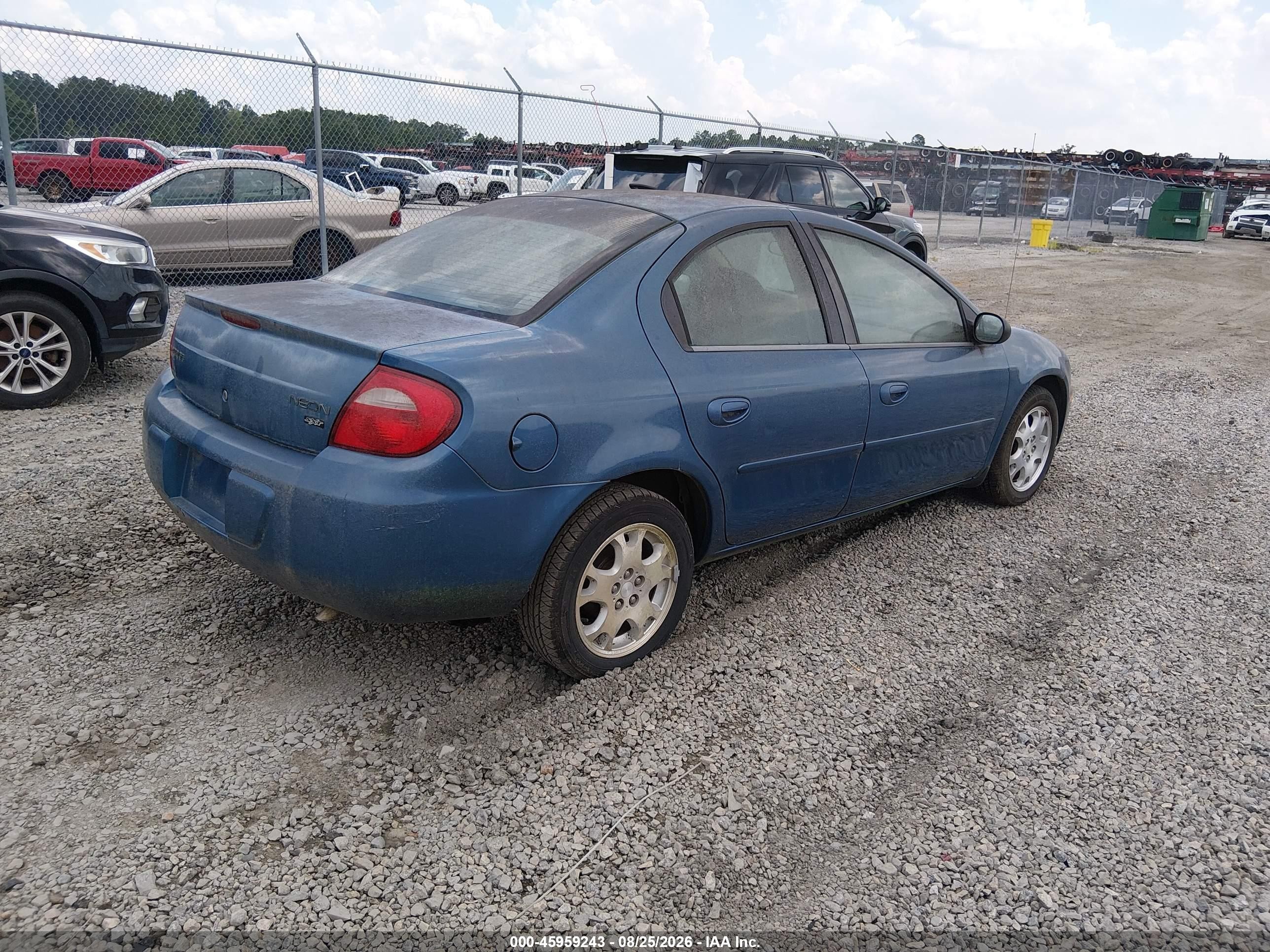 2003 Dodge Neon Sxt Blue vin: 1B3ES56C93D187347