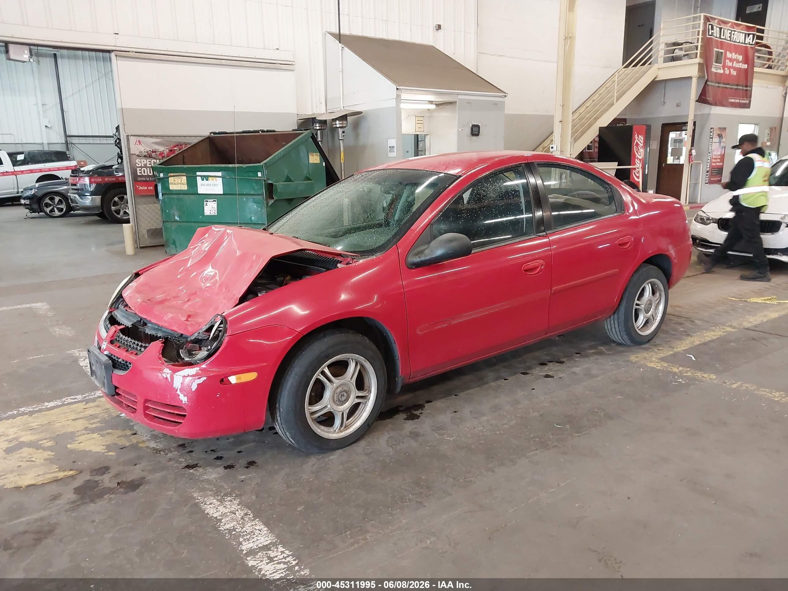 2004 Dodge Neon Sxt Red vin: 1B3ES56C94D536685