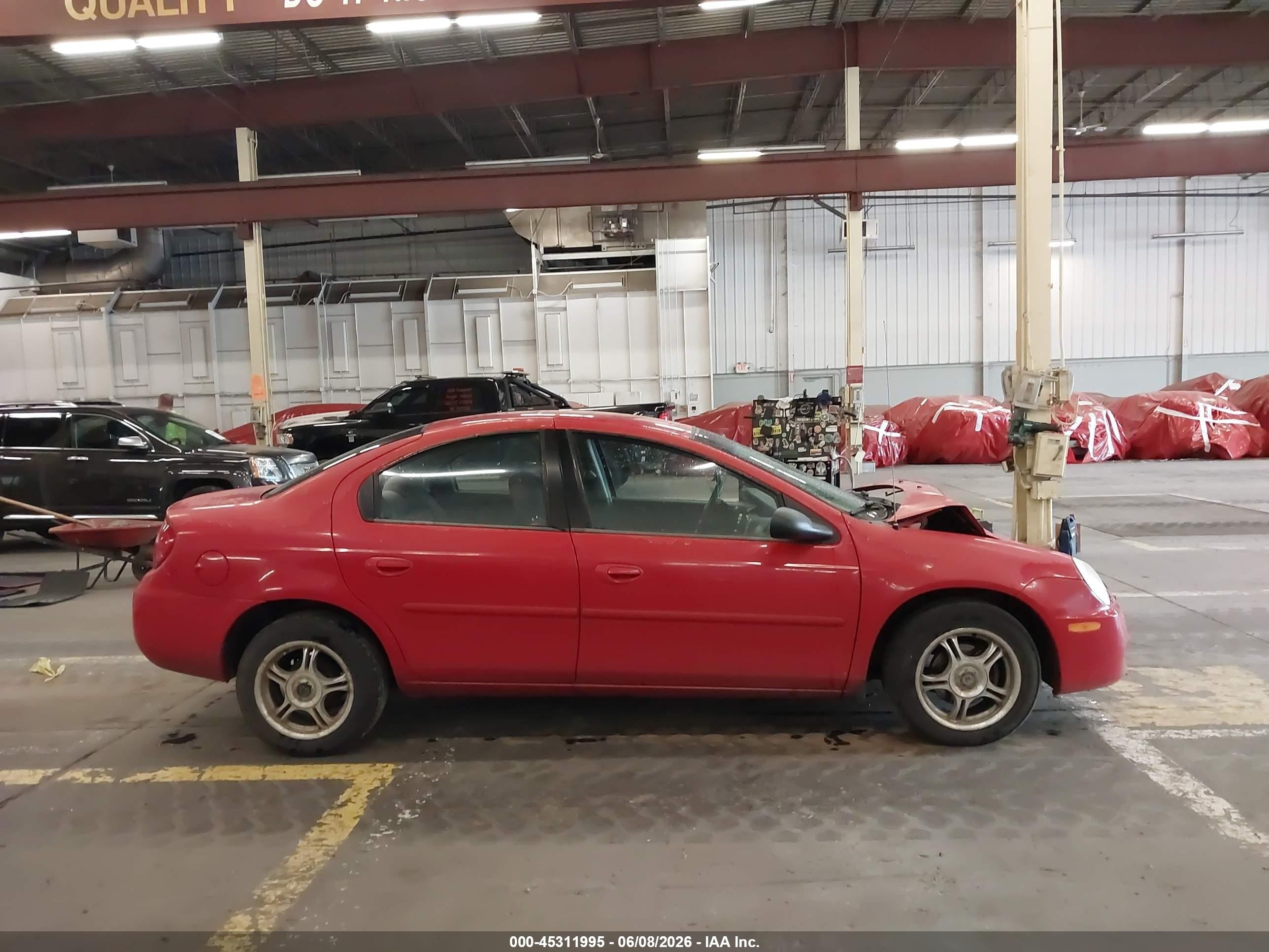 2004 Dodge Neon Sxt Red vin: 1B3ES56C94D536685
