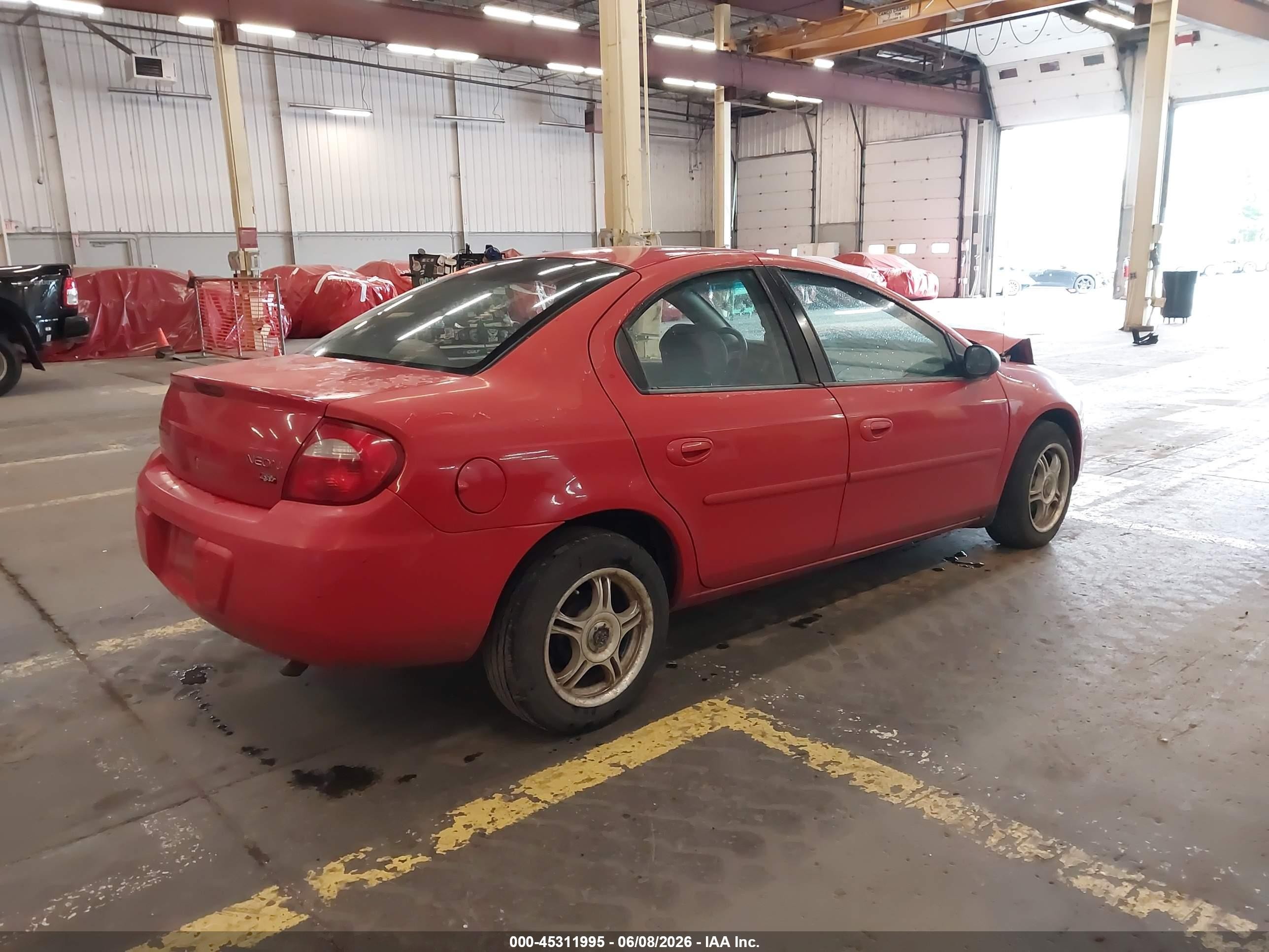2004 Dodge Neon Sxt Red vin: 1B3ES56C94D536685