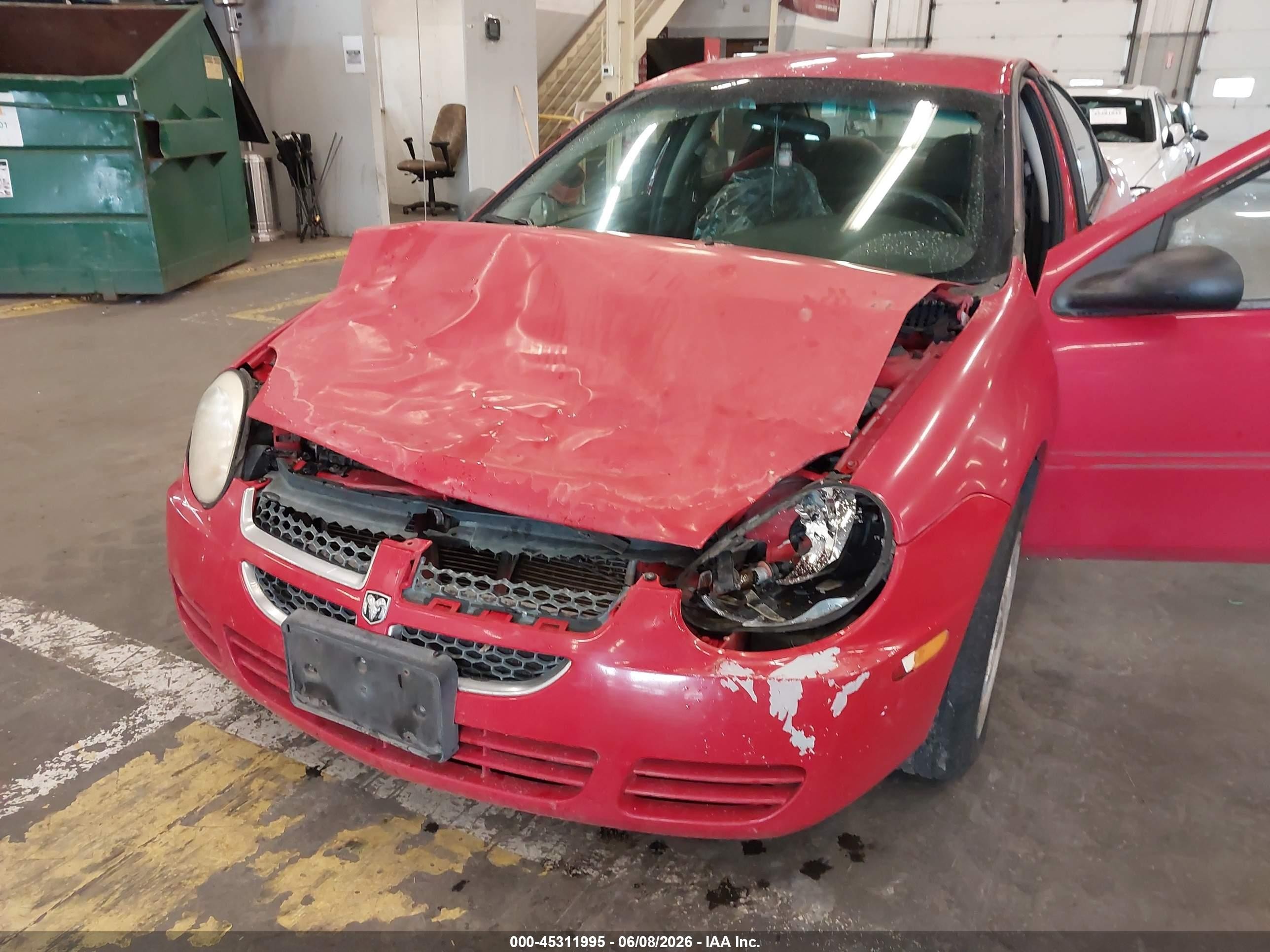2004 Dodge Neon Sxt Red vin: 1B3ES56C94D536685