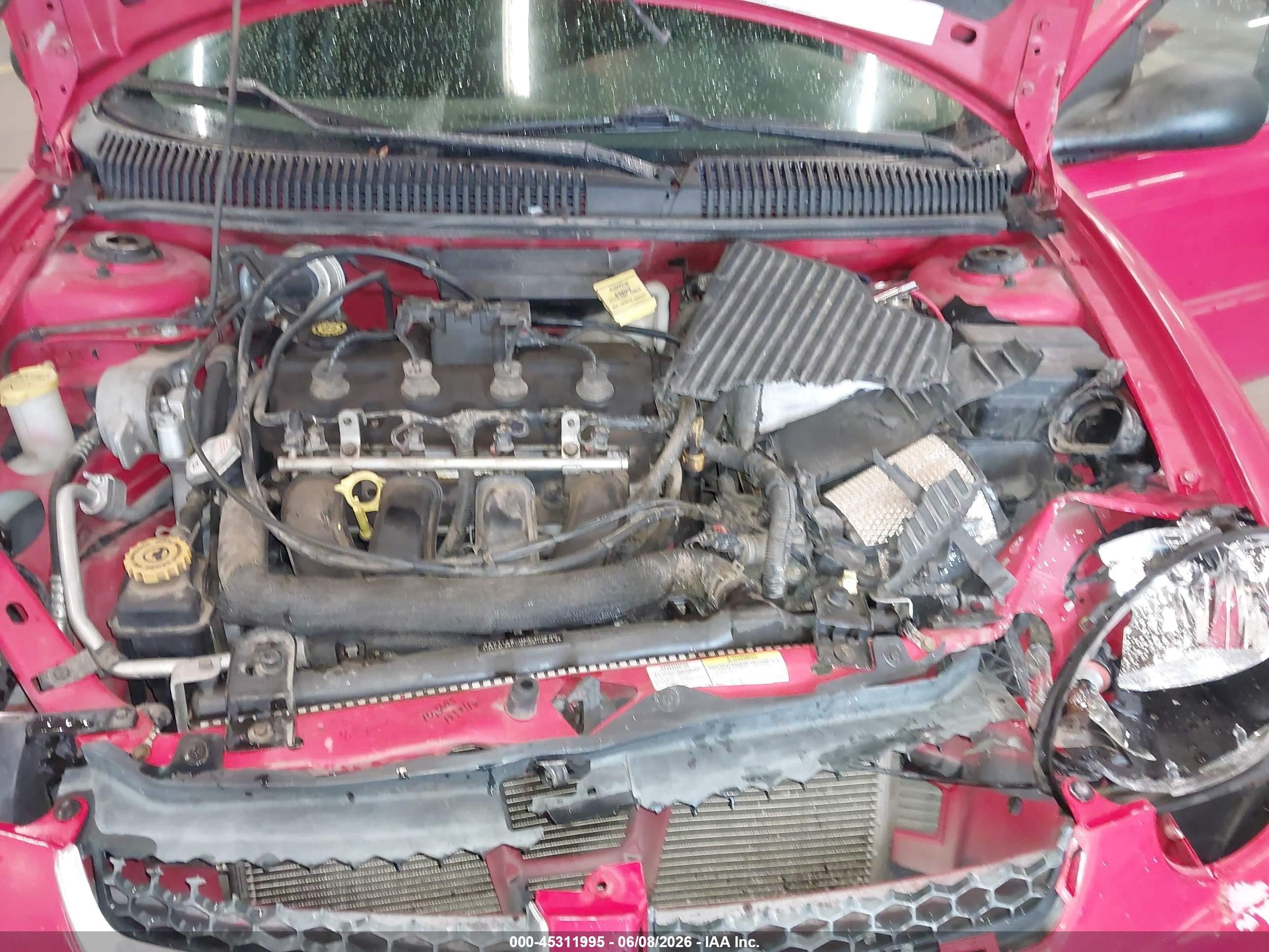 2004 Dodge Neon Sxt Red vin: 1B3ES56C94D536685