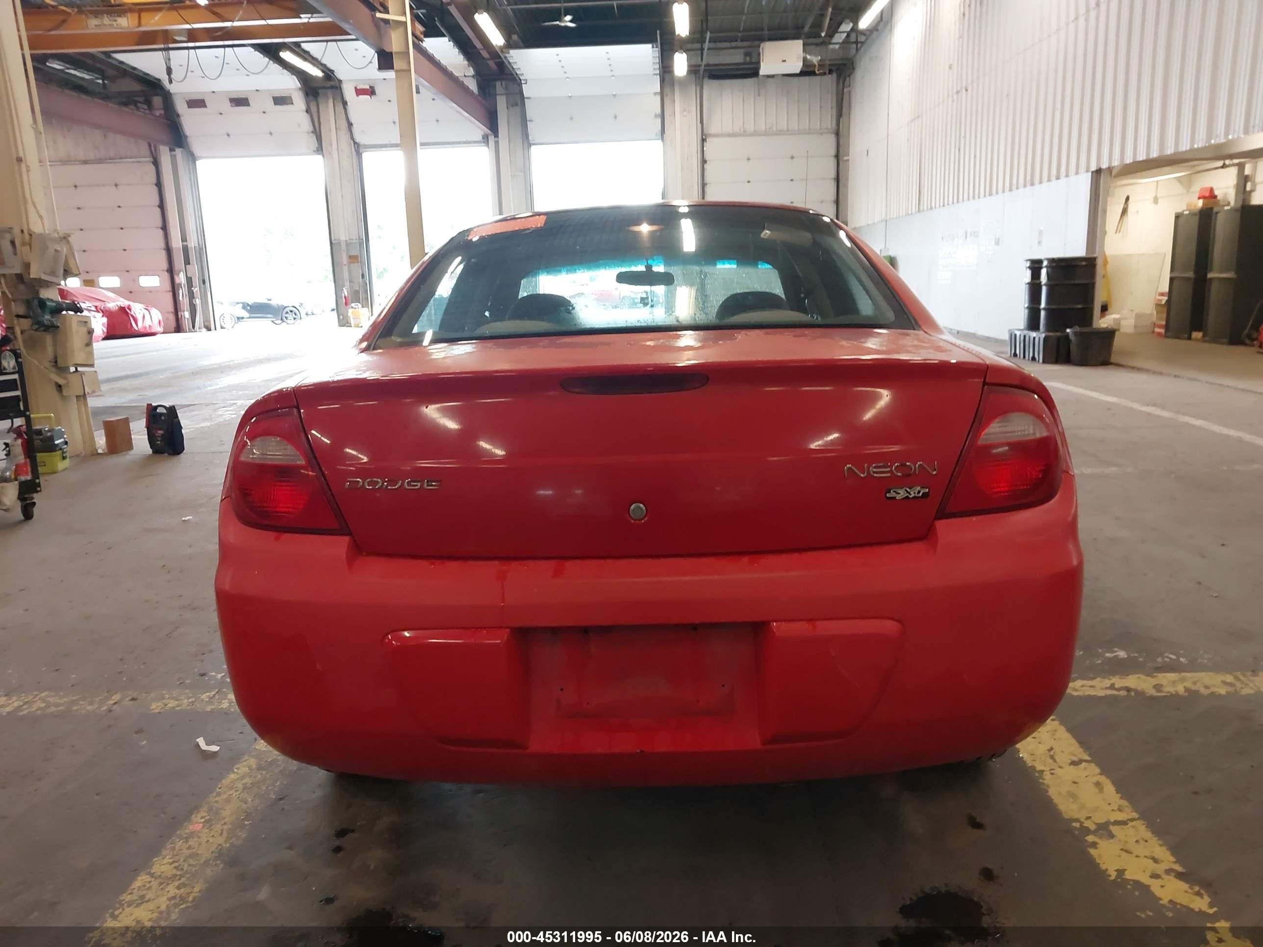 2004 Dodge Neon Sxt Red vin: 1B3ES56C94D536685