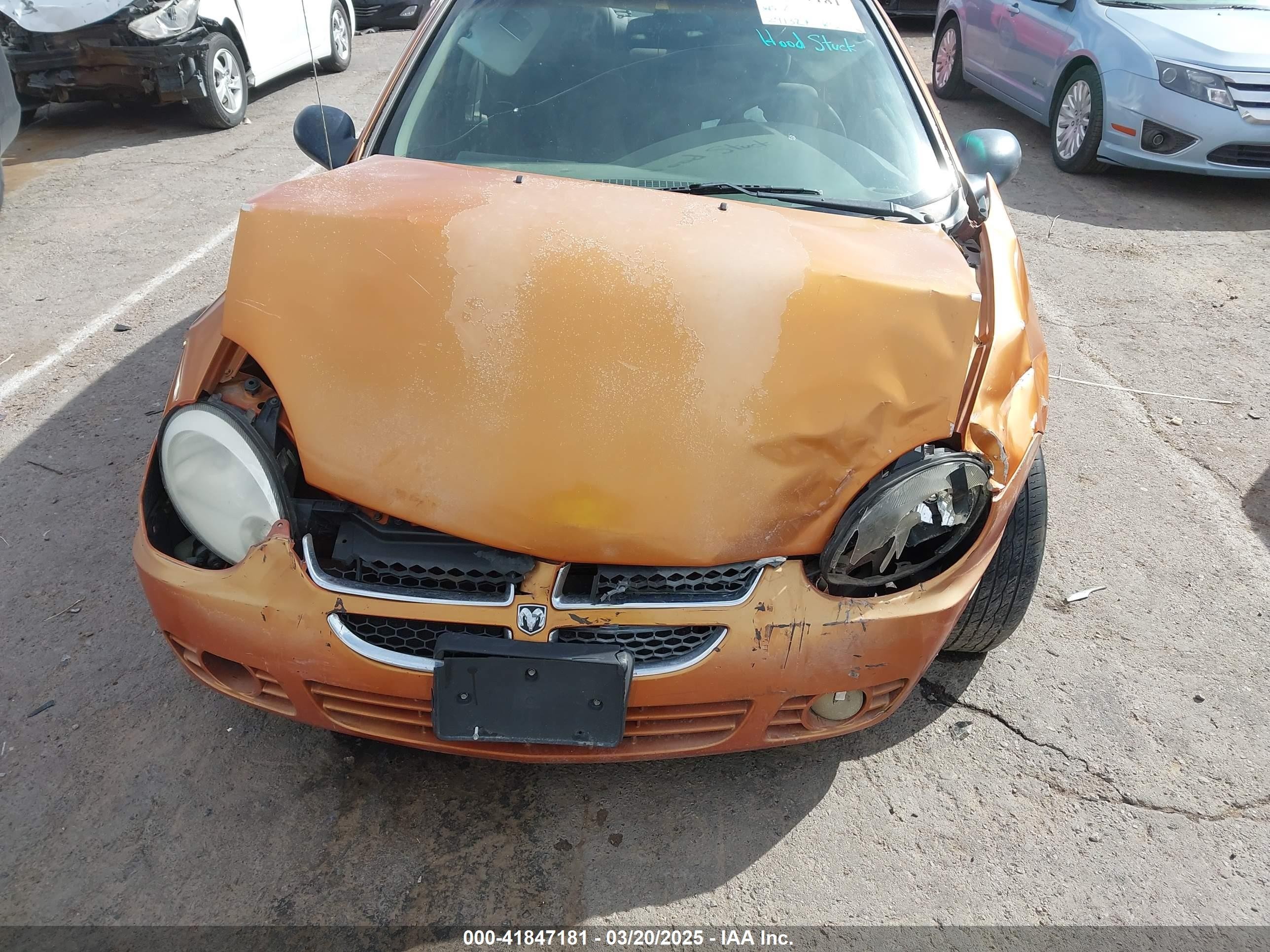 2005 Dodge Neon Sxt Оранжевый vin: 1B3ES56C95D136384