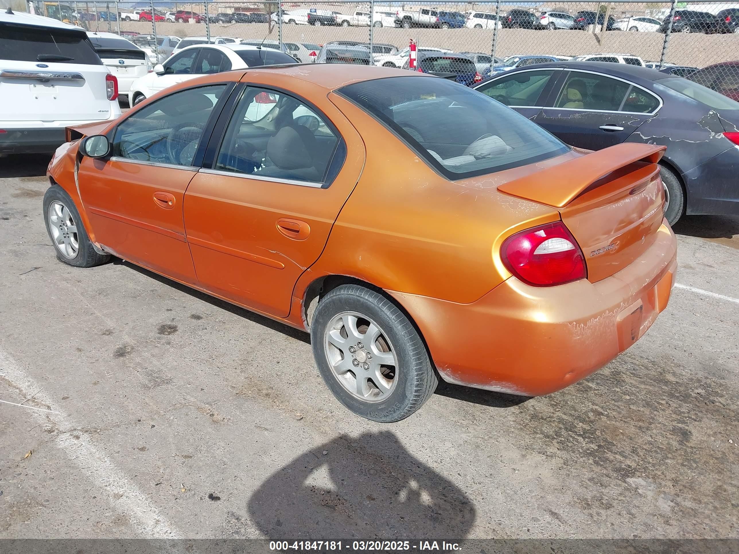 2005 Dodge Neon Sxt Оранжевый vin: 1B3ES56C95D136384