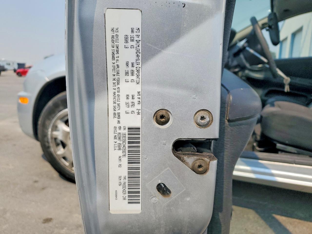 2004 Dodge Neon Sxt Silver vin: 1B3ES56CX4D592781
