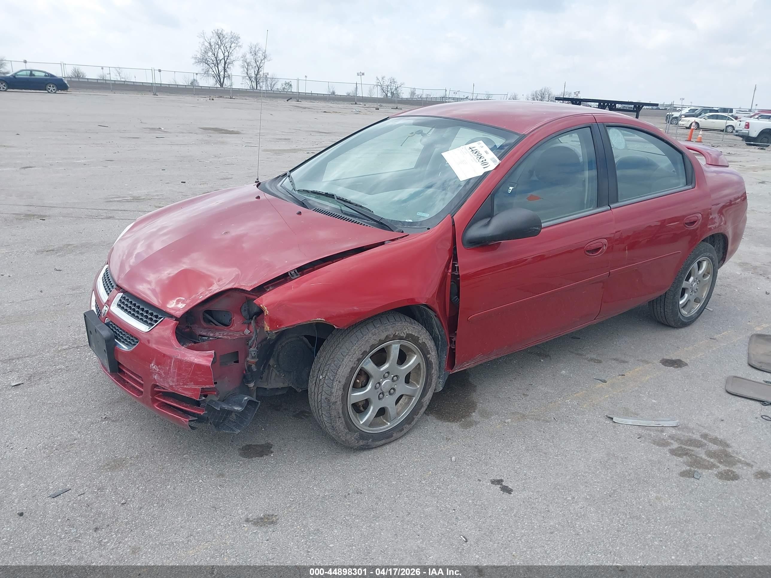 2005 Dodge Neon Sxt Red vin: 1B3ES56CX5D108433