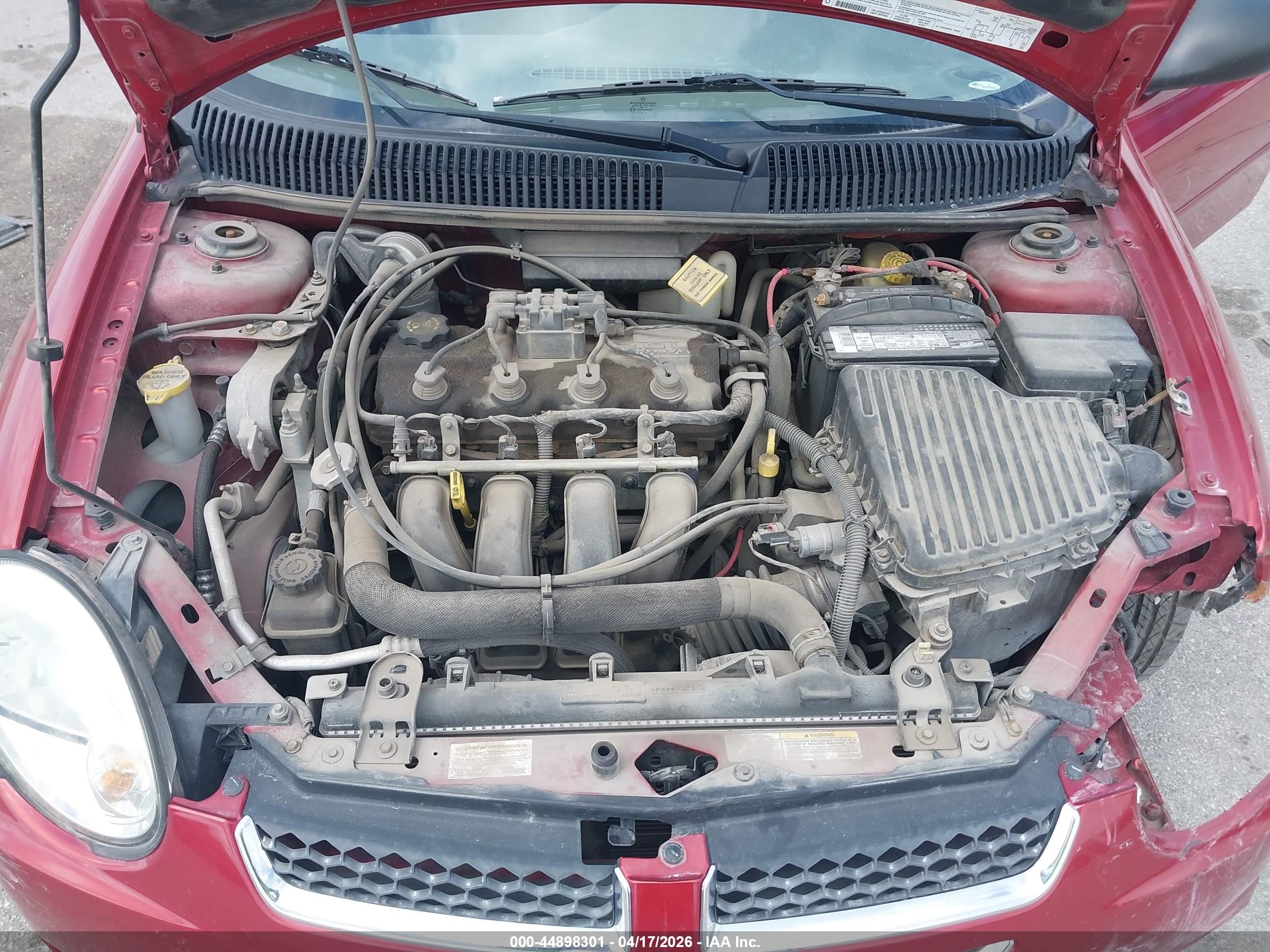 2005 Dodge Neon Sxt Red vin: 1B3ES56CX5D108433