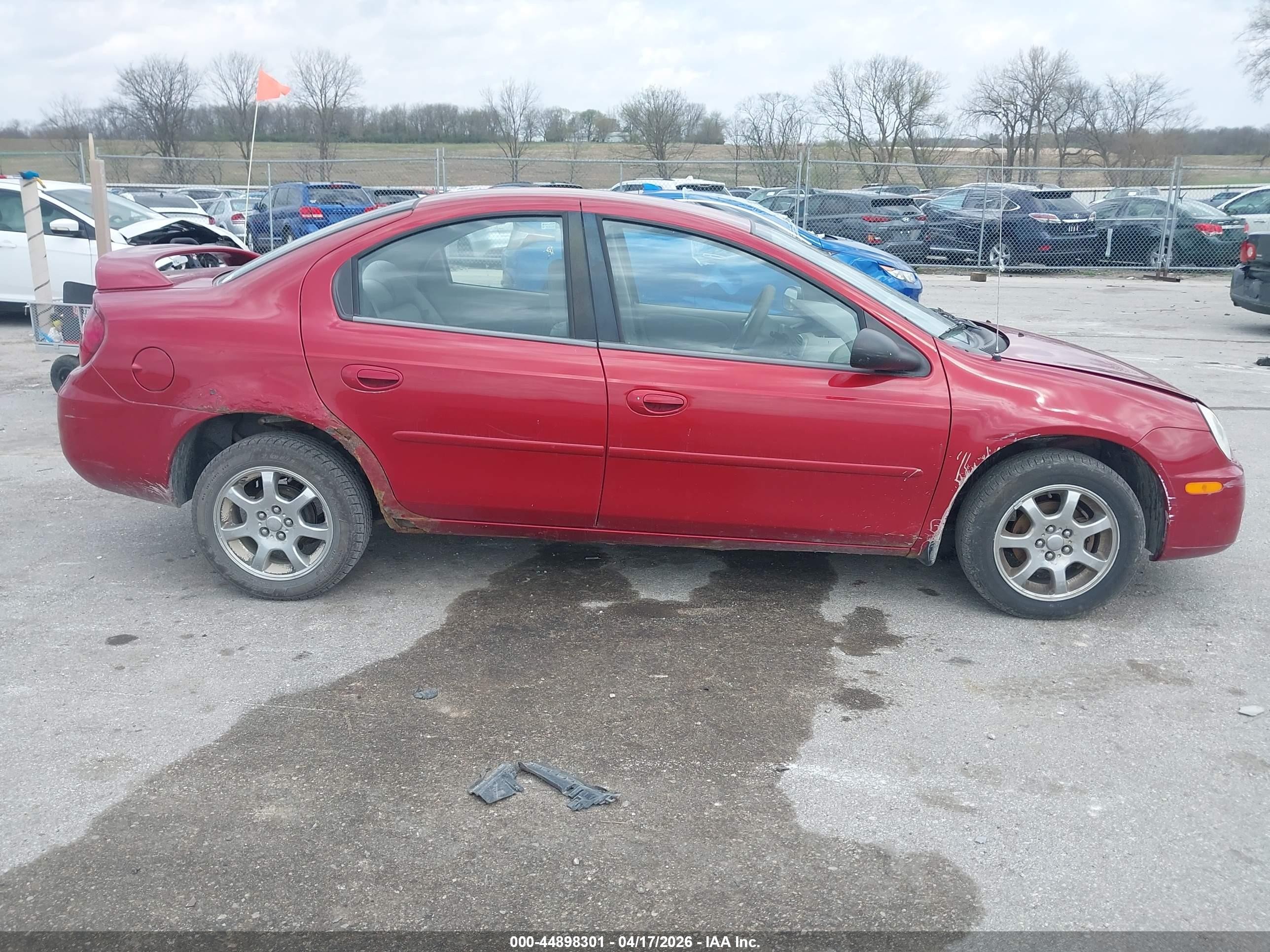 2005 Dodge Neon Sxt Red vin: 1B3ES56CX5D108433