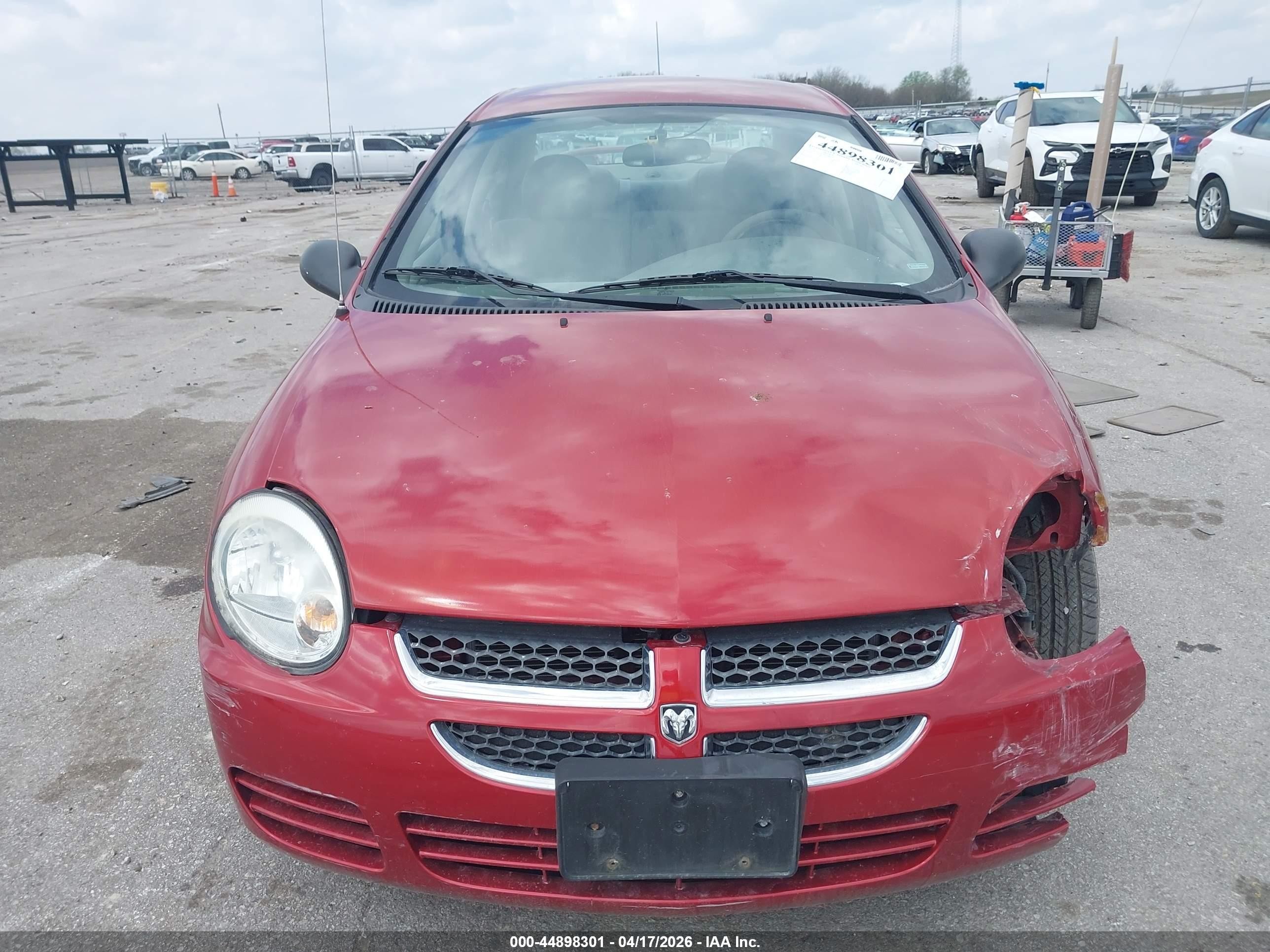 2005 Dodge Neon Sxt Red vin: 1B3ES56CX5D108433
