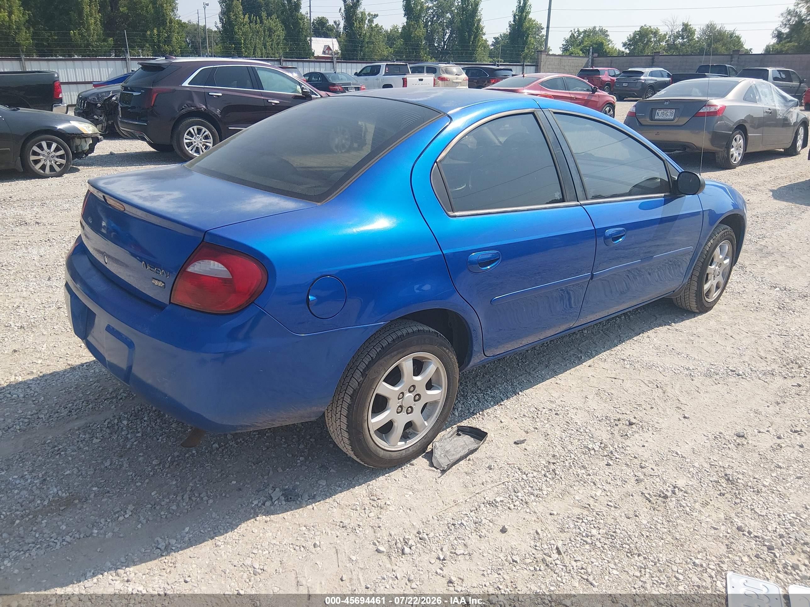 2005 Dodge Neon Sxt Blue vin: 1B3ES56CX5D173878