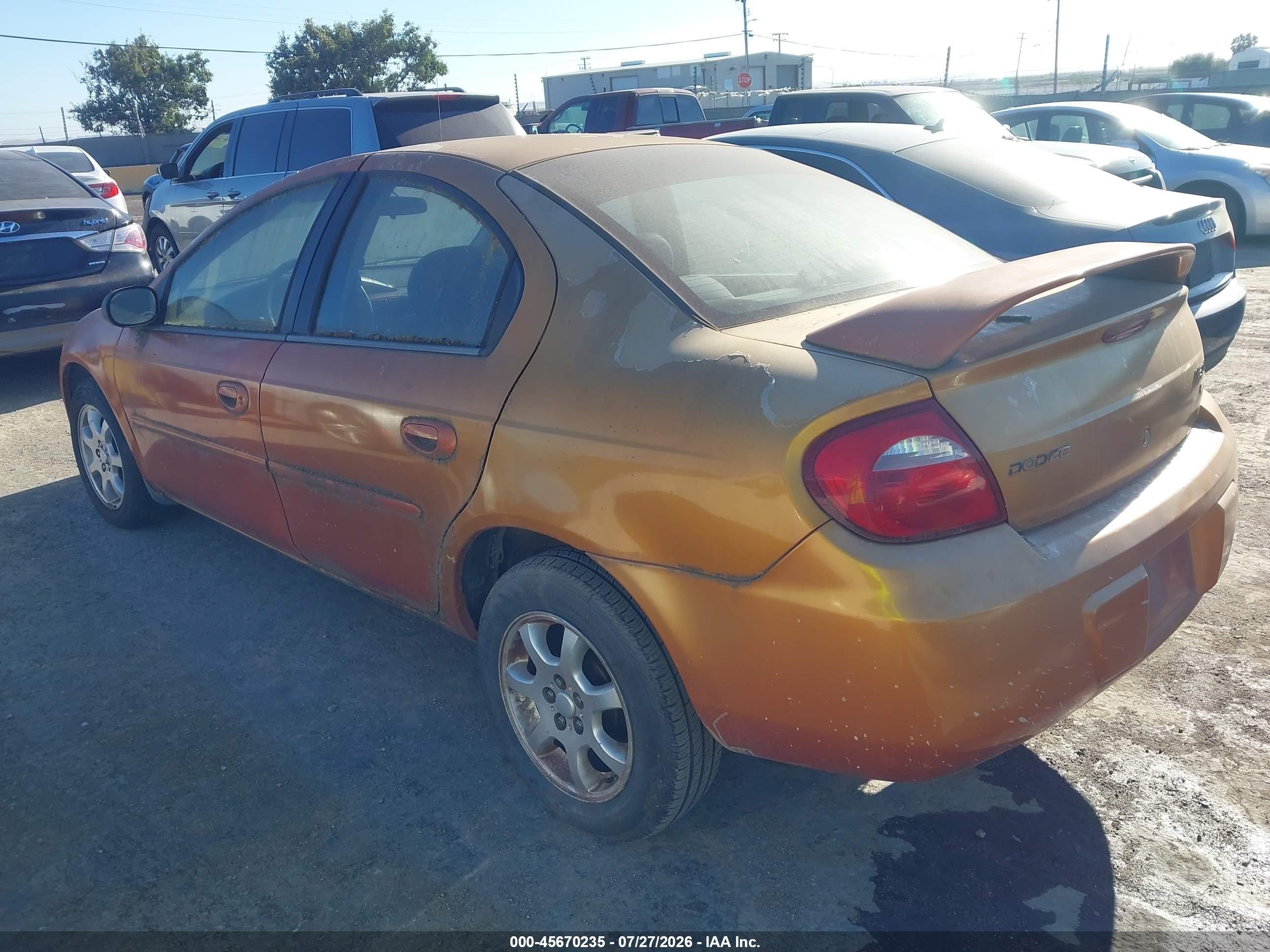 2005 Dodge Neon Sxt Orange vin: 1B3ES56CX5D199686