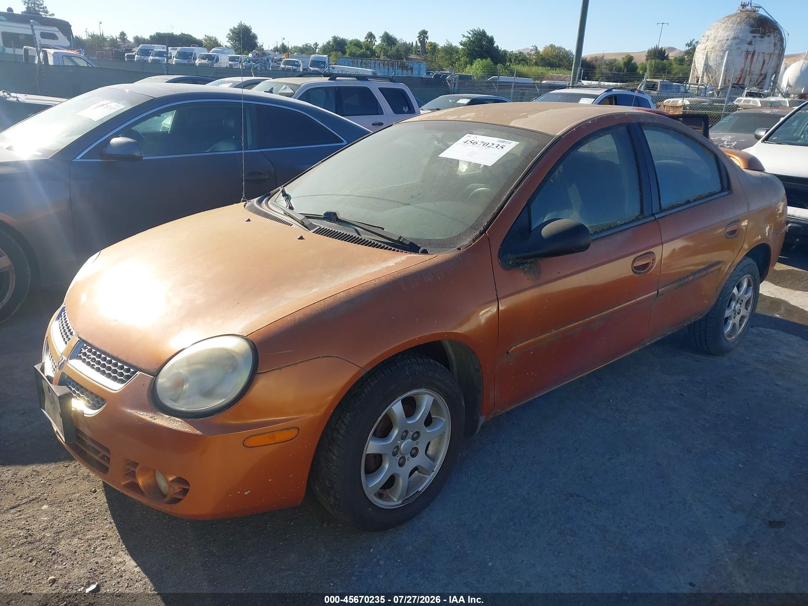 2005 Dodge Neon Sxt Orange vin: 1B3ES56CX5D199686