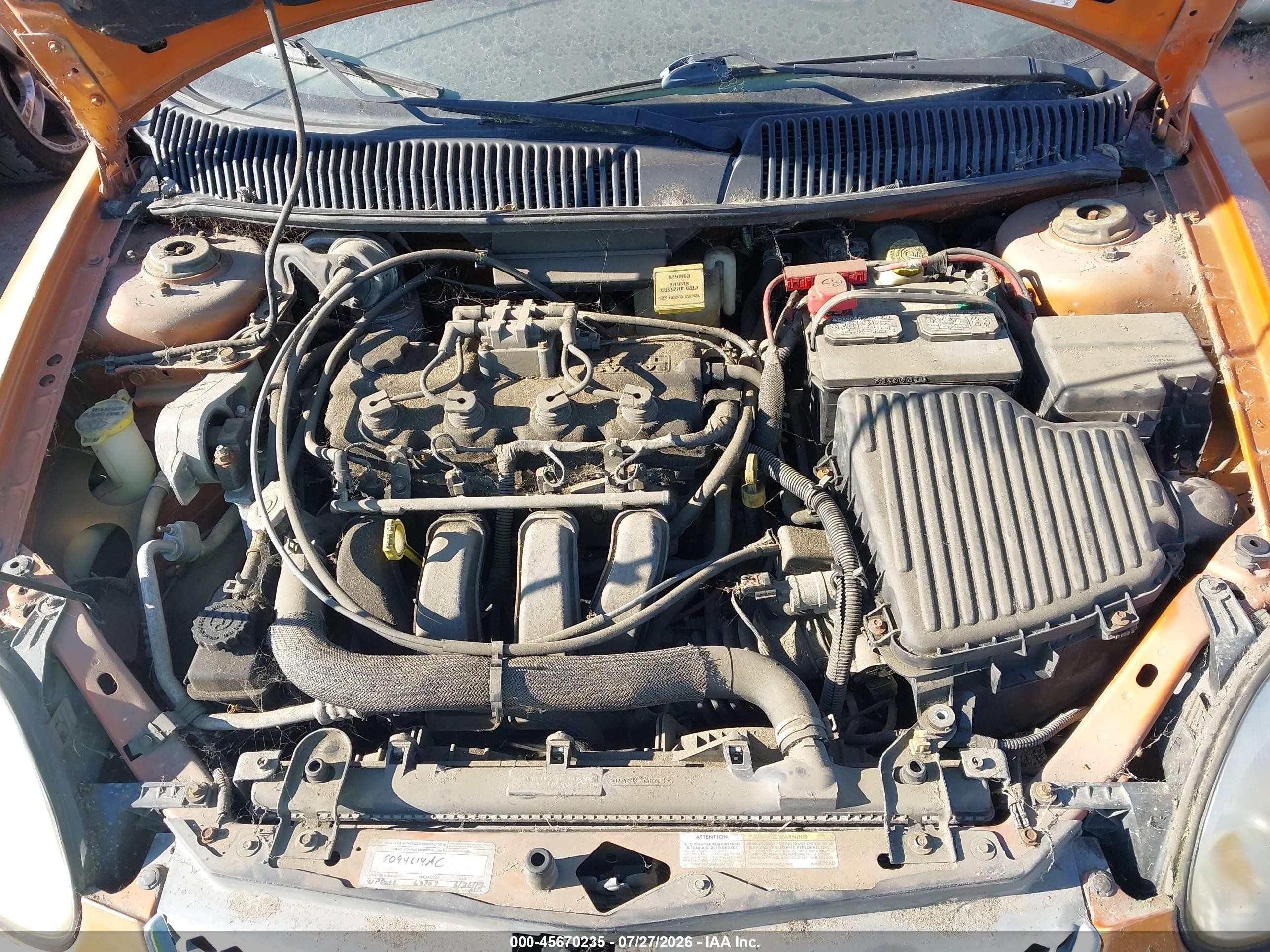 2005 Dodge Neon Sxt Orange vin: 1B3ES56CX5D199686