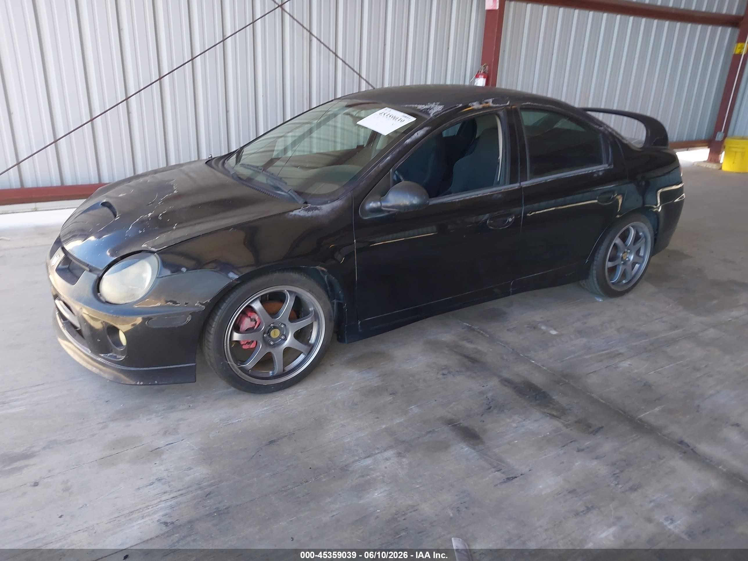 2004 Dodge Srt4   Черный vin: 1B3ES66S04D559611