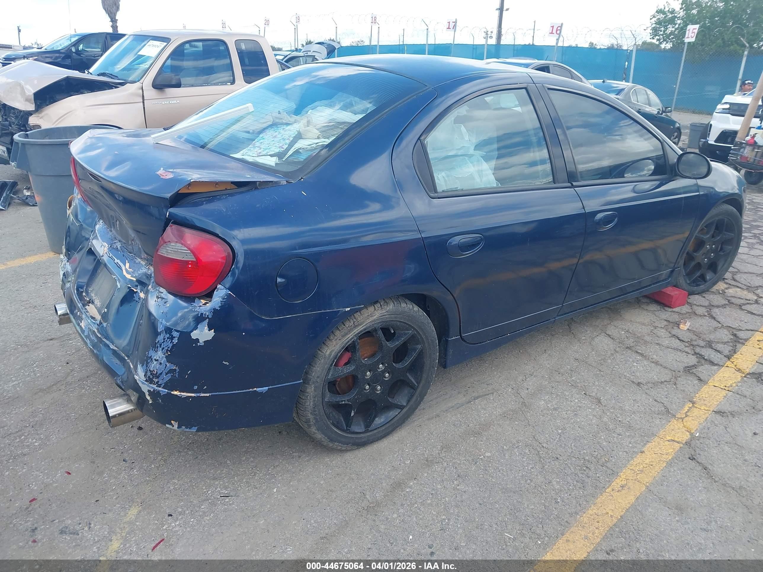 2004 Dodge Srt4   Синий vin: 1B3ES66S04D596223