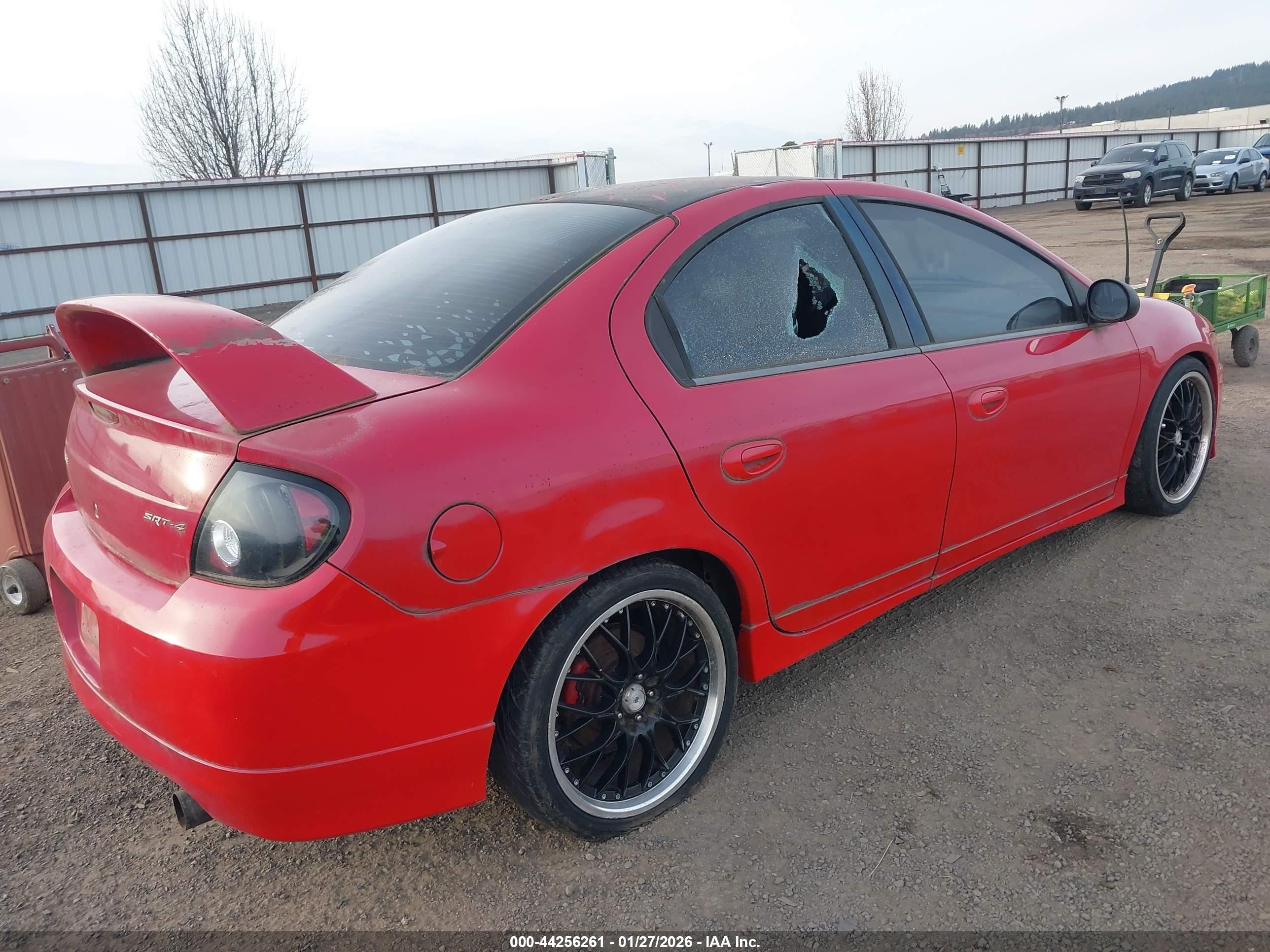 2005 Dodge Srt4   Красный vin: 1B3ES66S05D107613