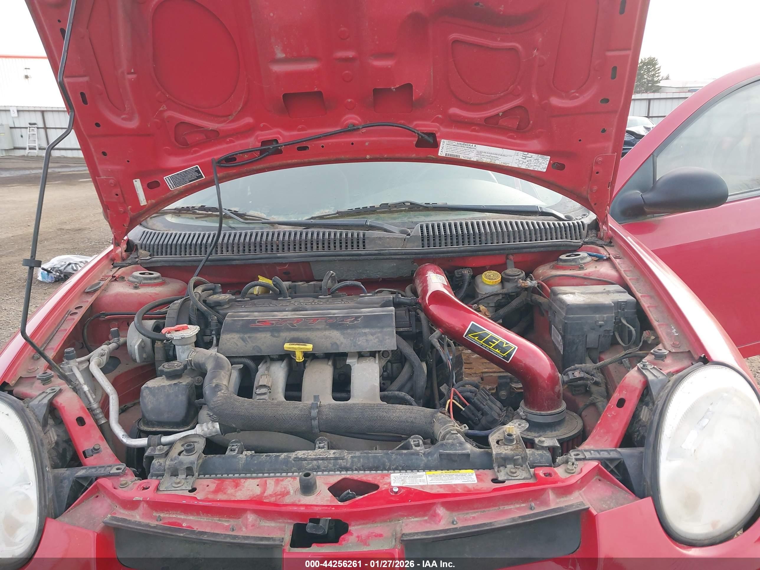 2005 Dodge Srt4   Красный vin: 1B3ES66S05D107613