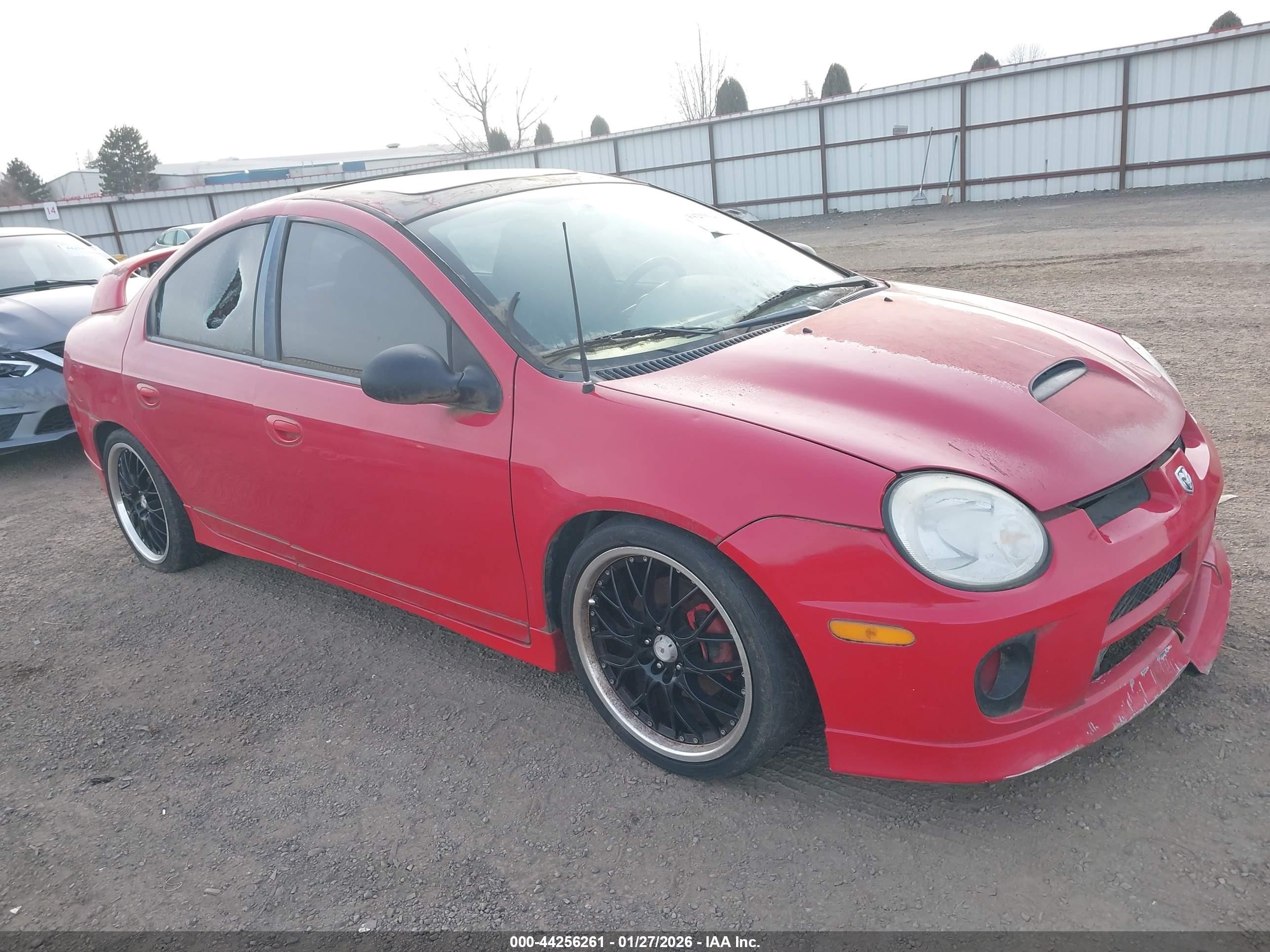 2005 Dodge Srt4   Red vin: 1B3ES66S05D107613
