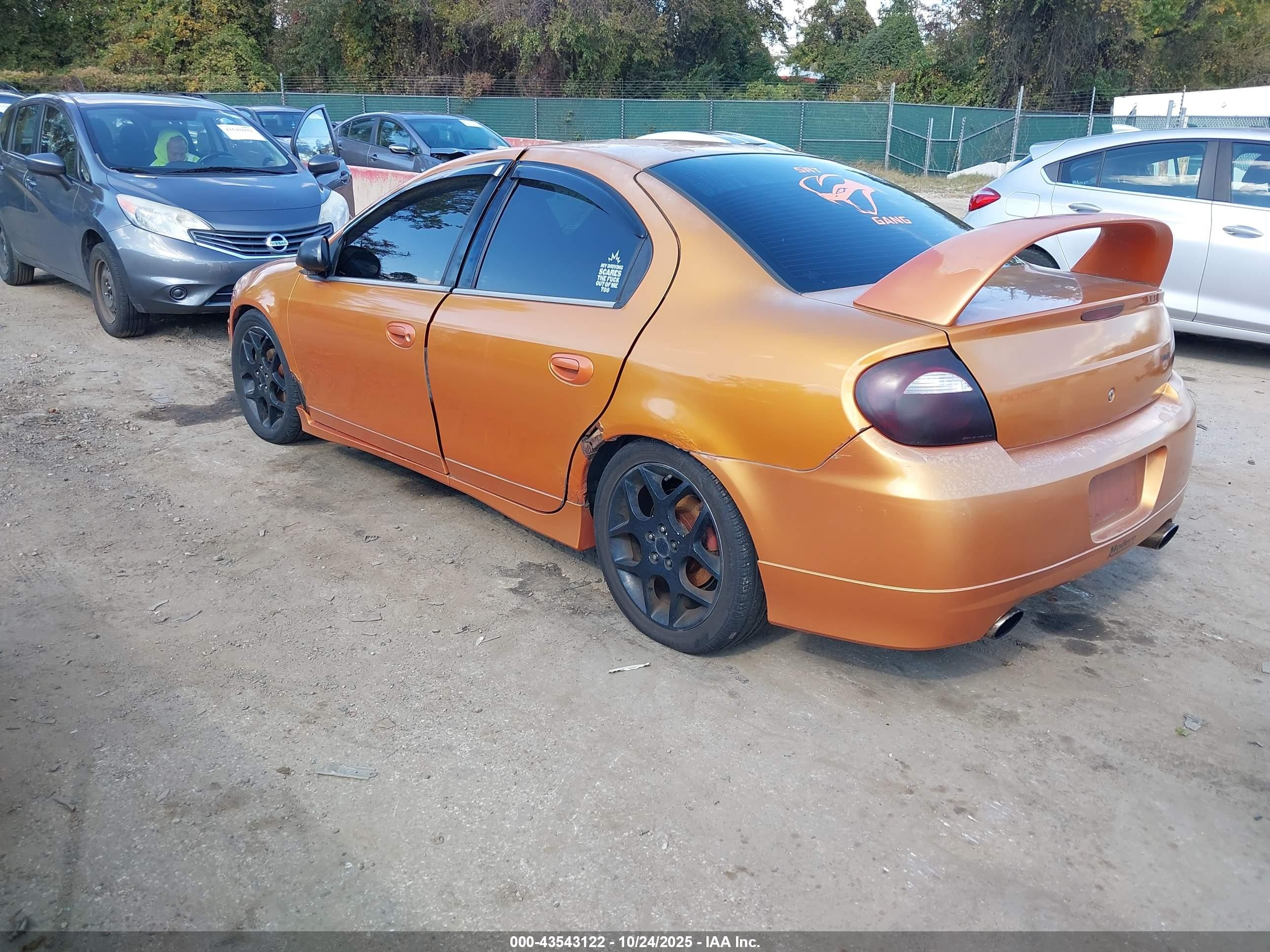 2005 Dodge Srt4   Orange vin: 1B3ES66S05D108325