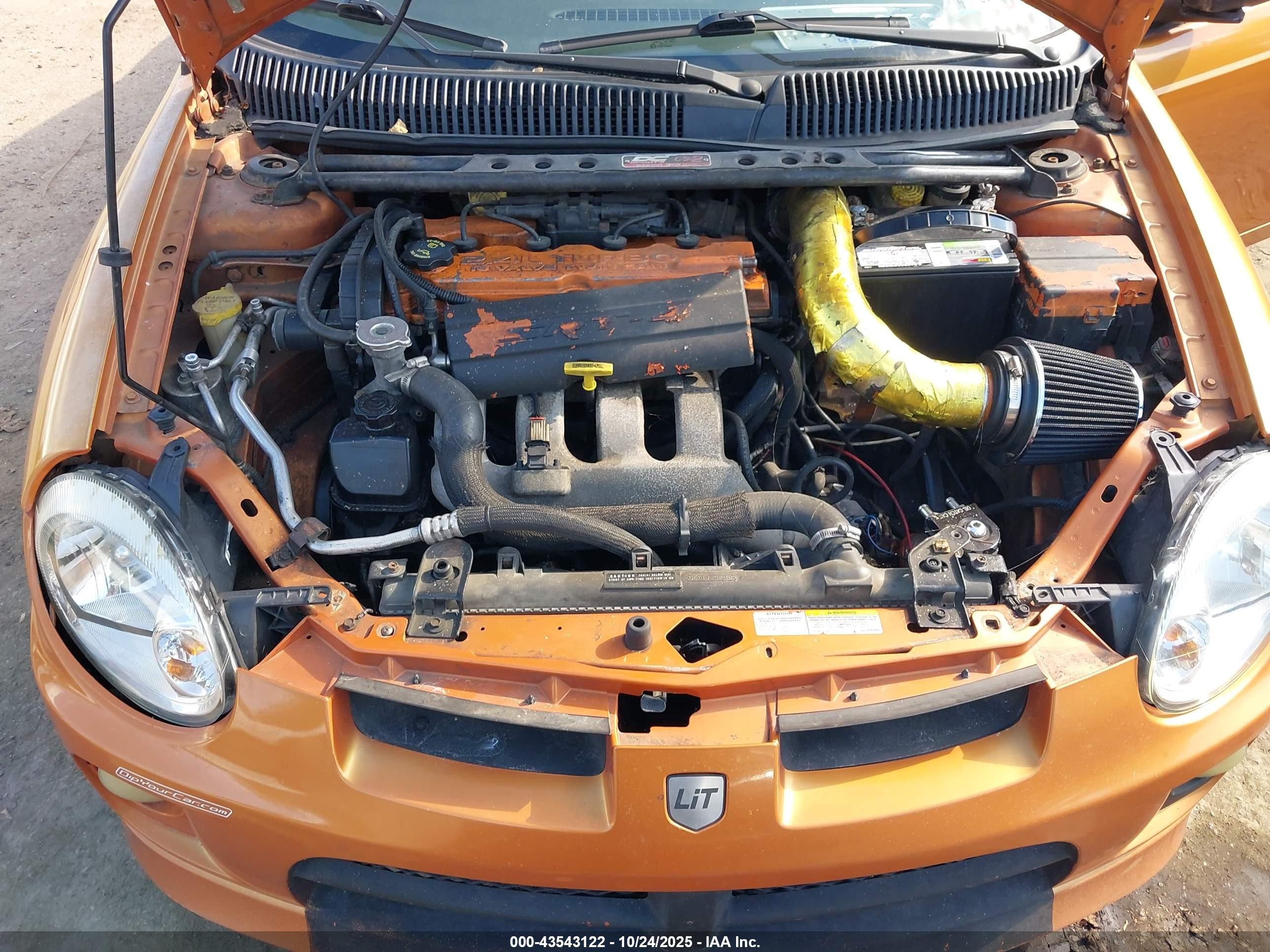 2005 Dodge Srt4   Orange vin: 1B3ES66S05D108325