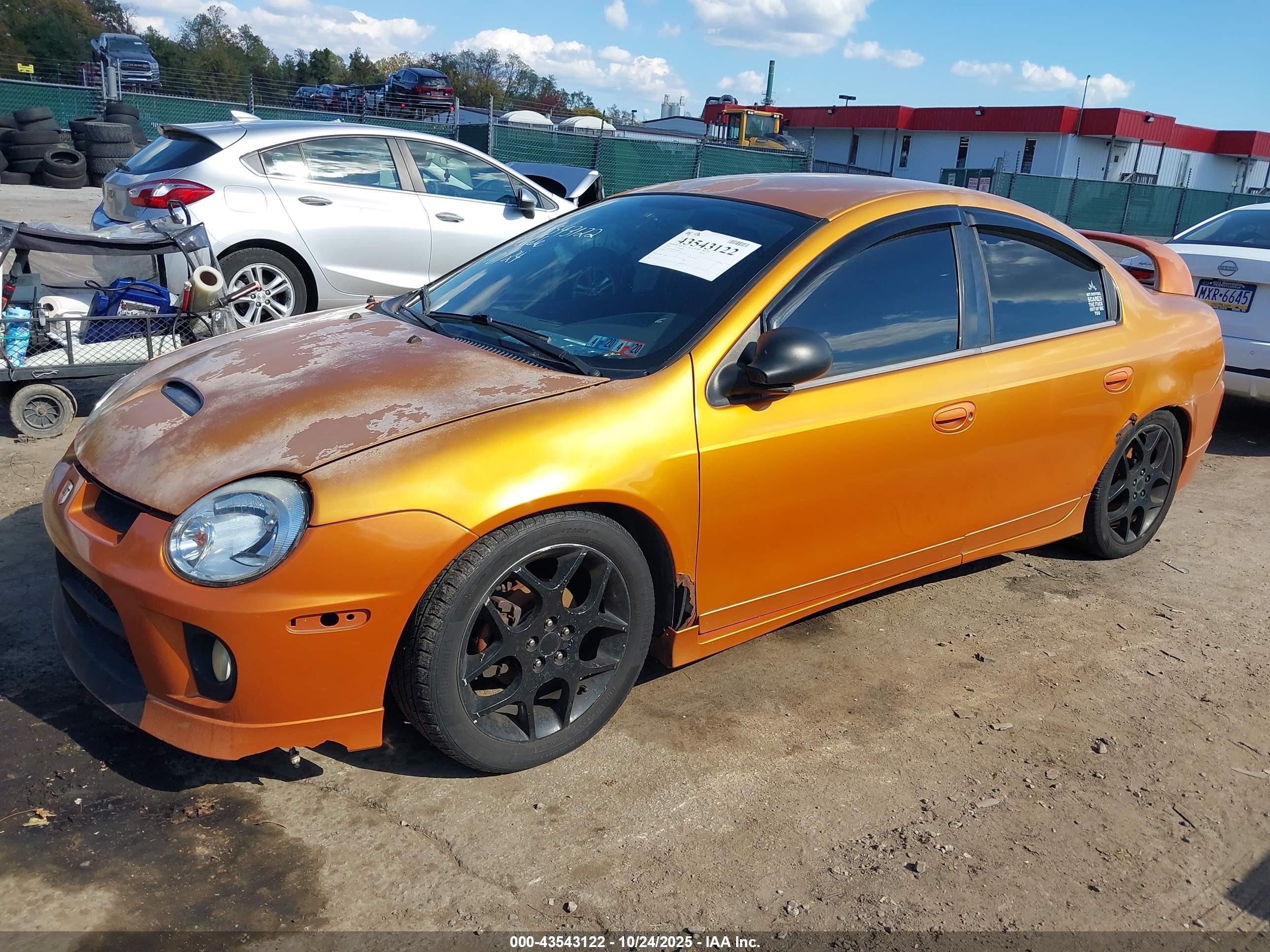 2005 Dodge Srt4   Orange vin: 1B3ES66S05D108325