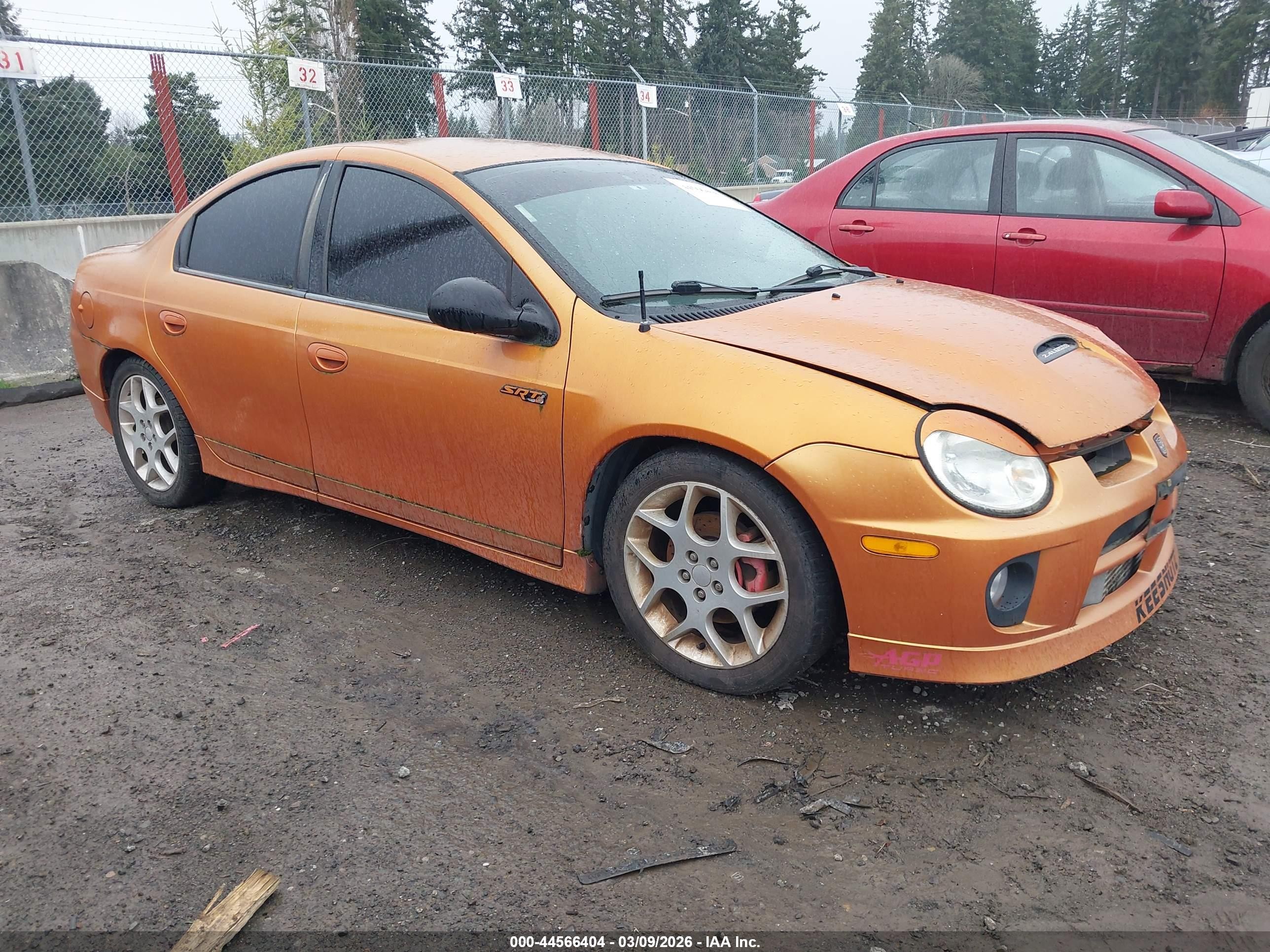 2005 Dodge Srt4   Orange vin: 1B3ES66S05D282508