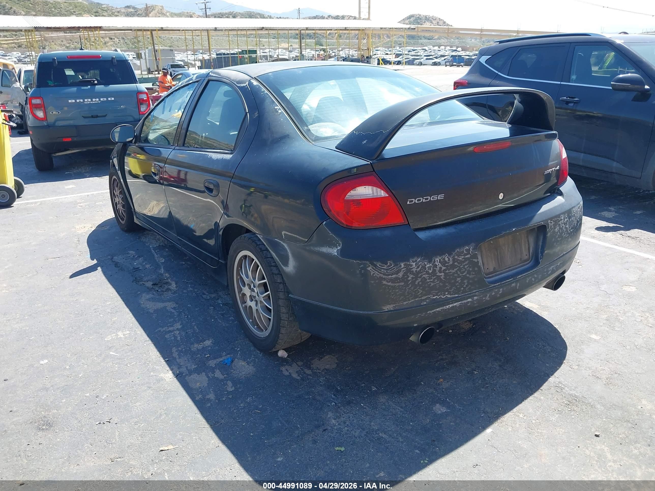 2005 Dodge Srt4   Black vin: 1B3ES66S25D250434