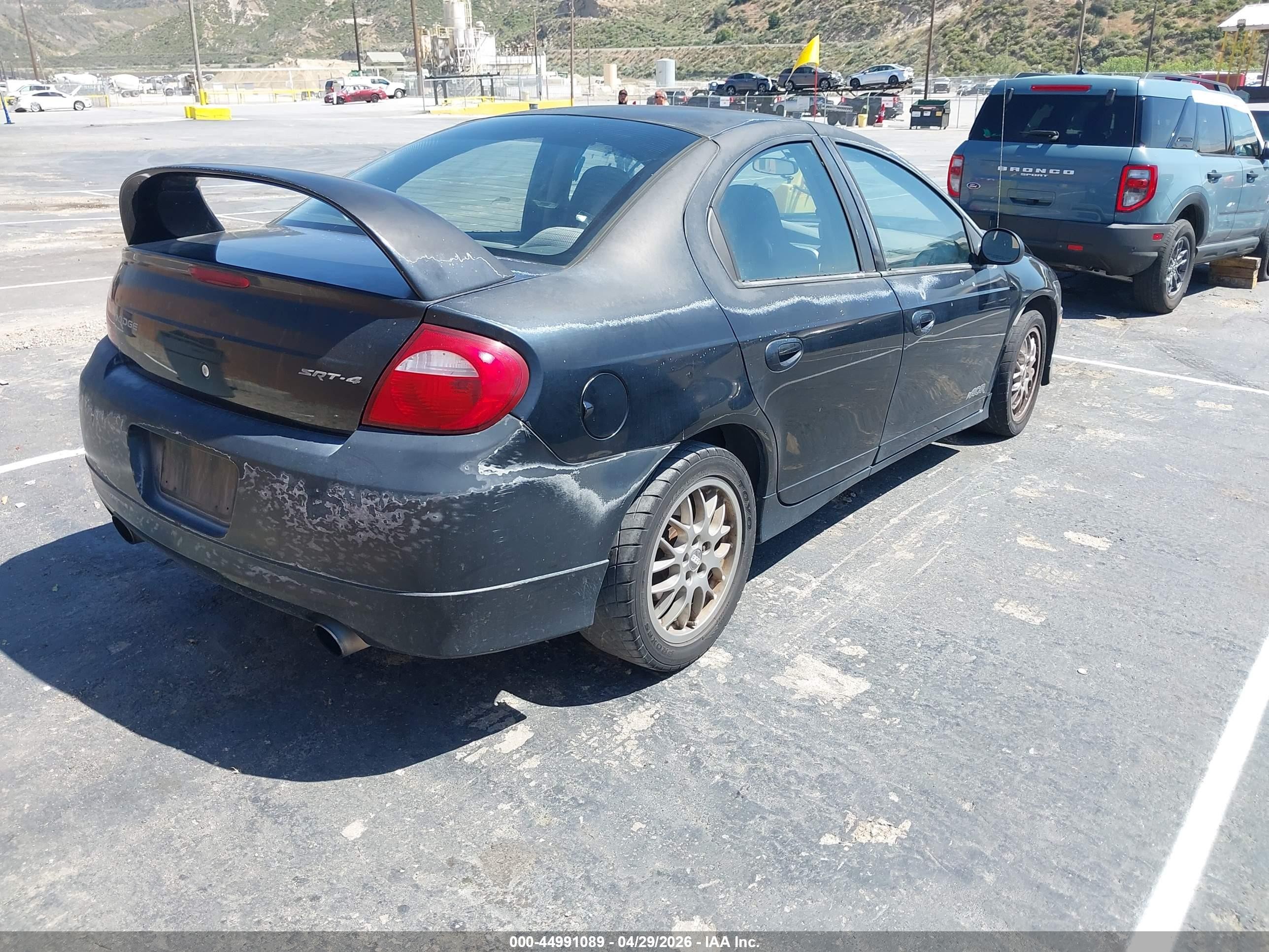 2005 Dodge Srt4   Black vin: 1B3ES66S25D250434
