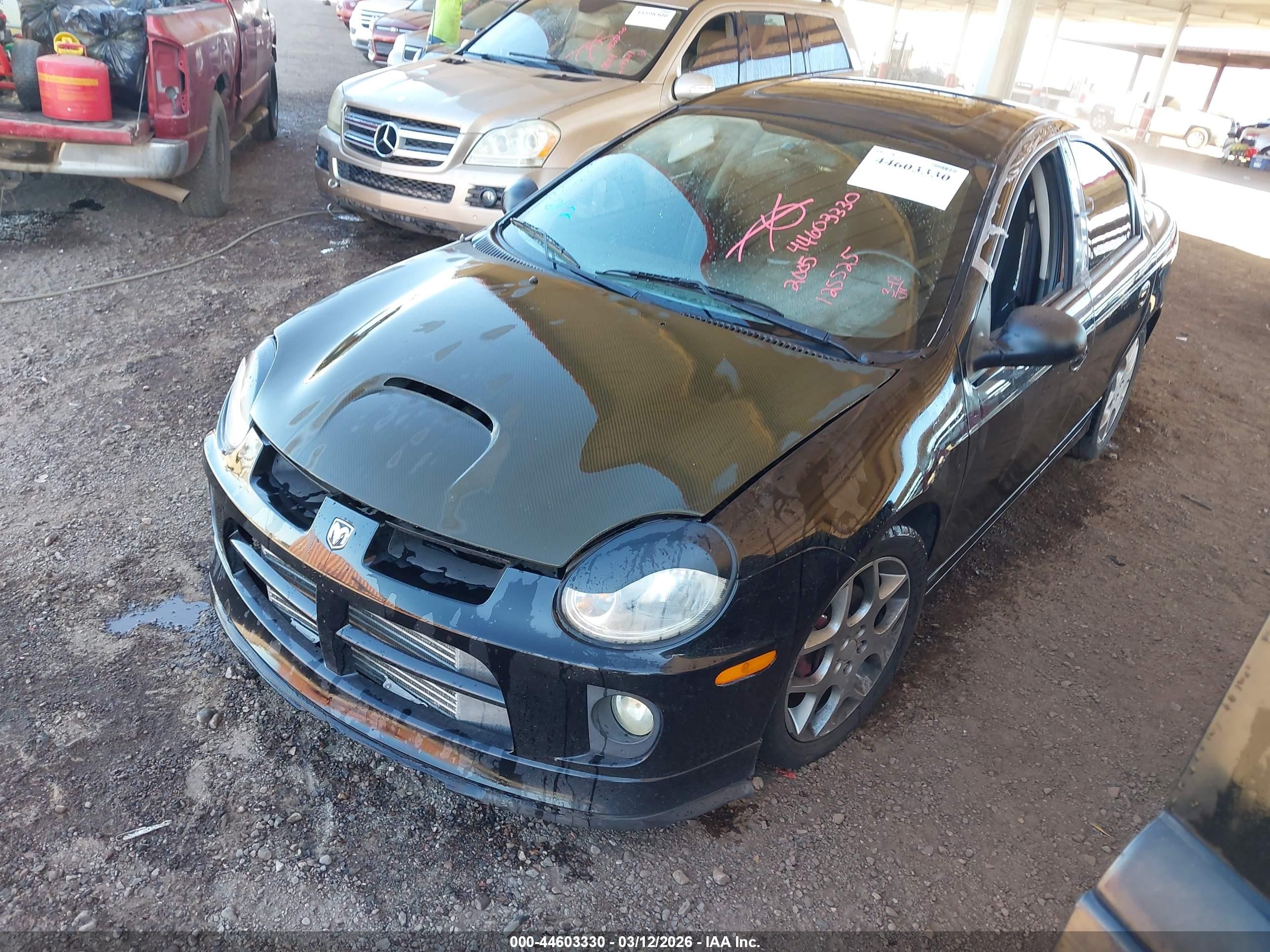 2005 Dodge Srt4   Black vin: 1B3ES66S55D125525