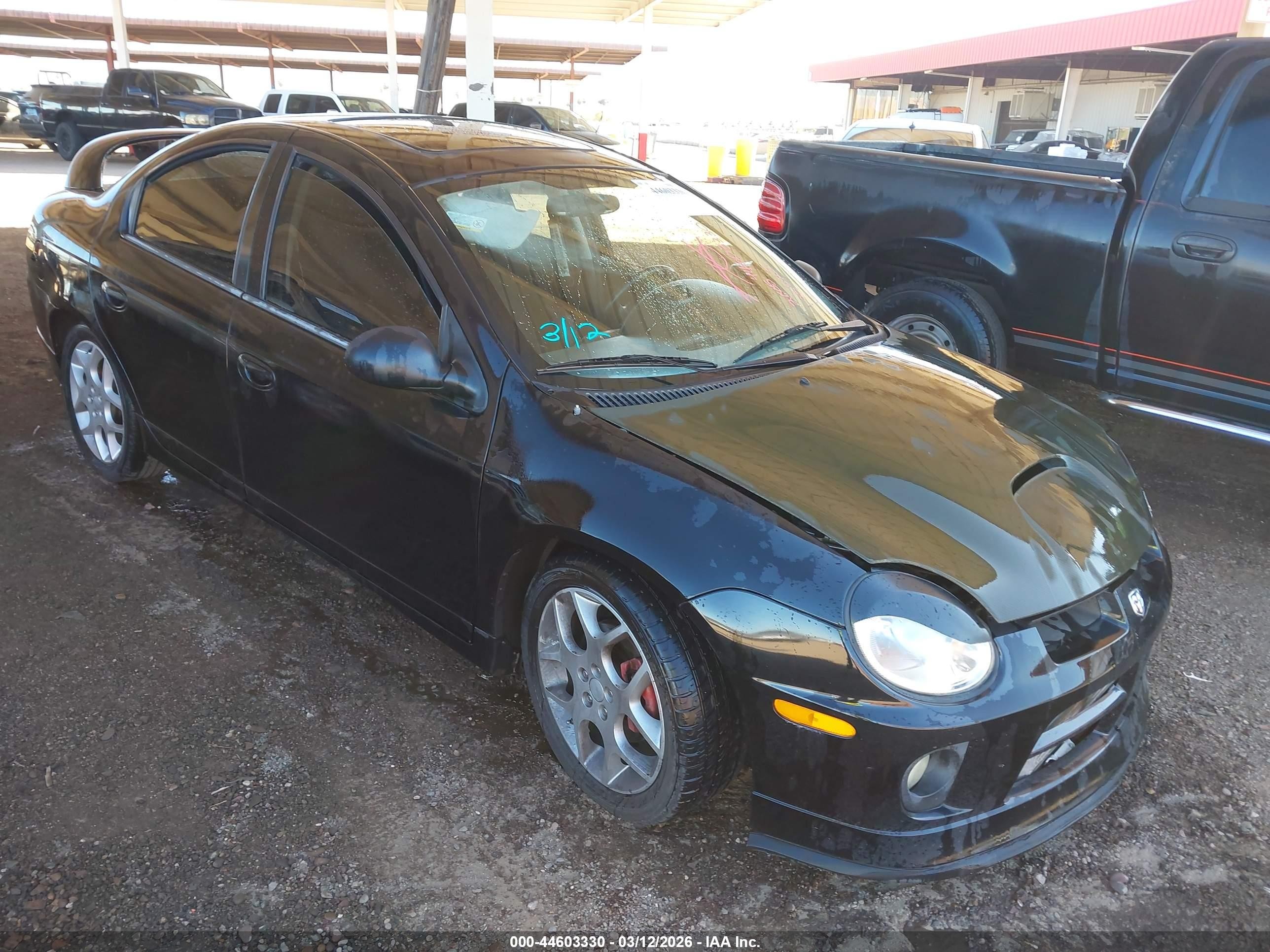 2005 Dodge Srt4   Black vin: 1B3ES66S55D125525