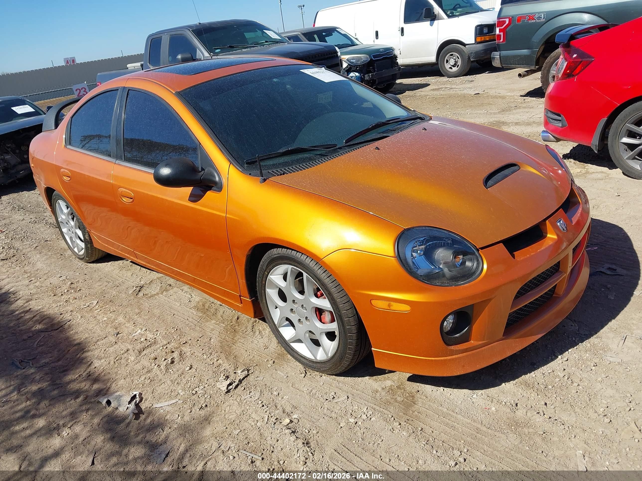 2005 Dodge Srt4   Orange vin: 1B3ES66S75D113571