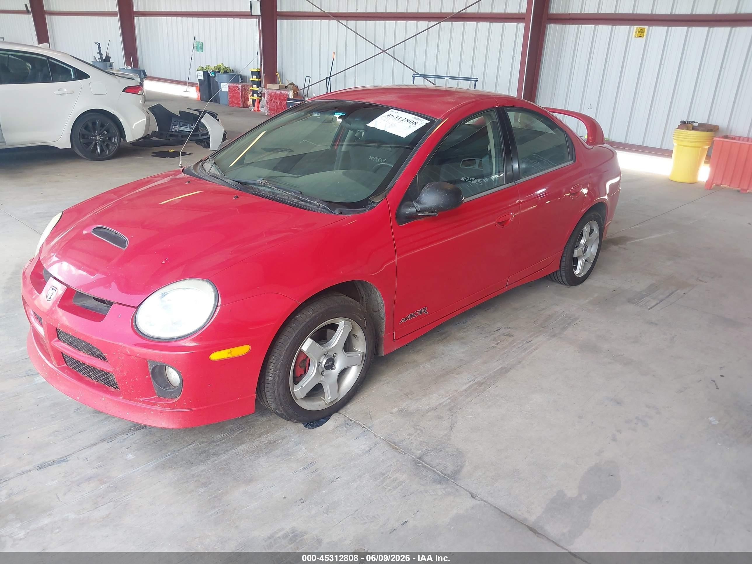 2005 Dodge Srt4   Красный vin: 1B3ES66S95D206642