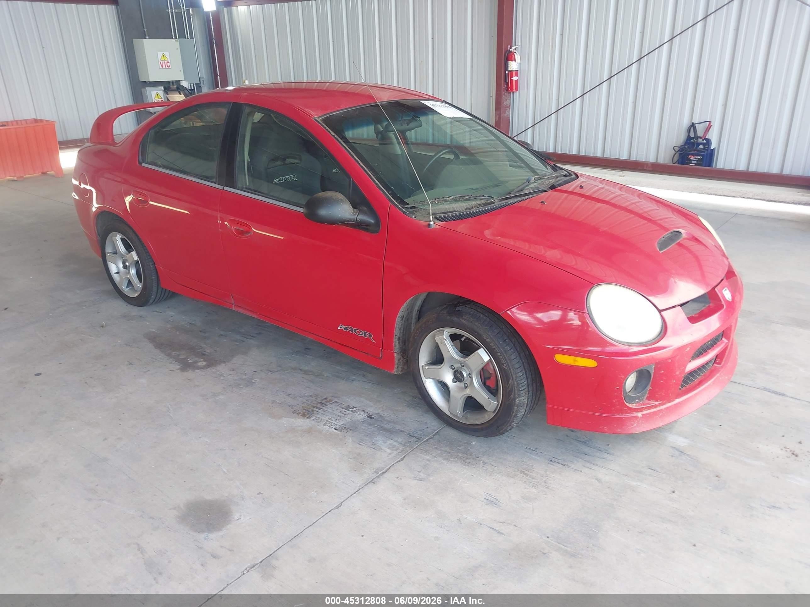 2005 Dodge Srt4   Красный vin: 1B3ES66S95D206642